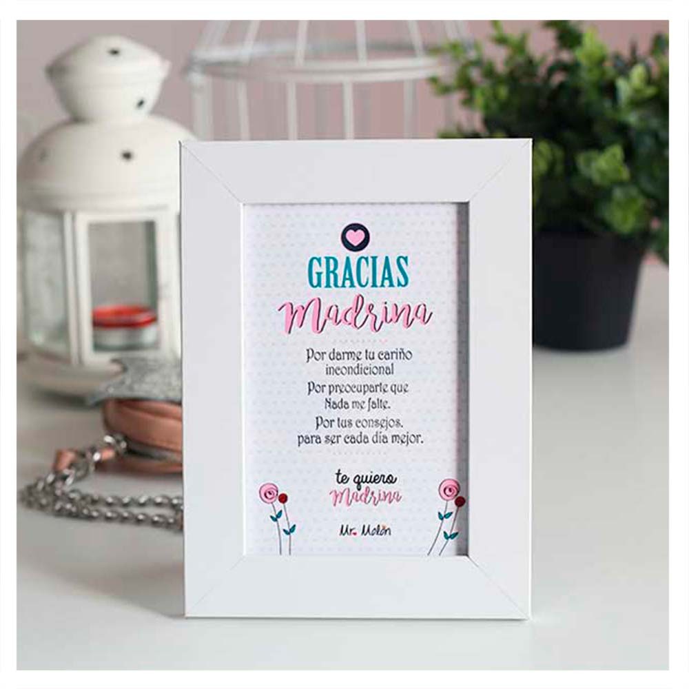 Marco + lamina " Gracias Madrina"