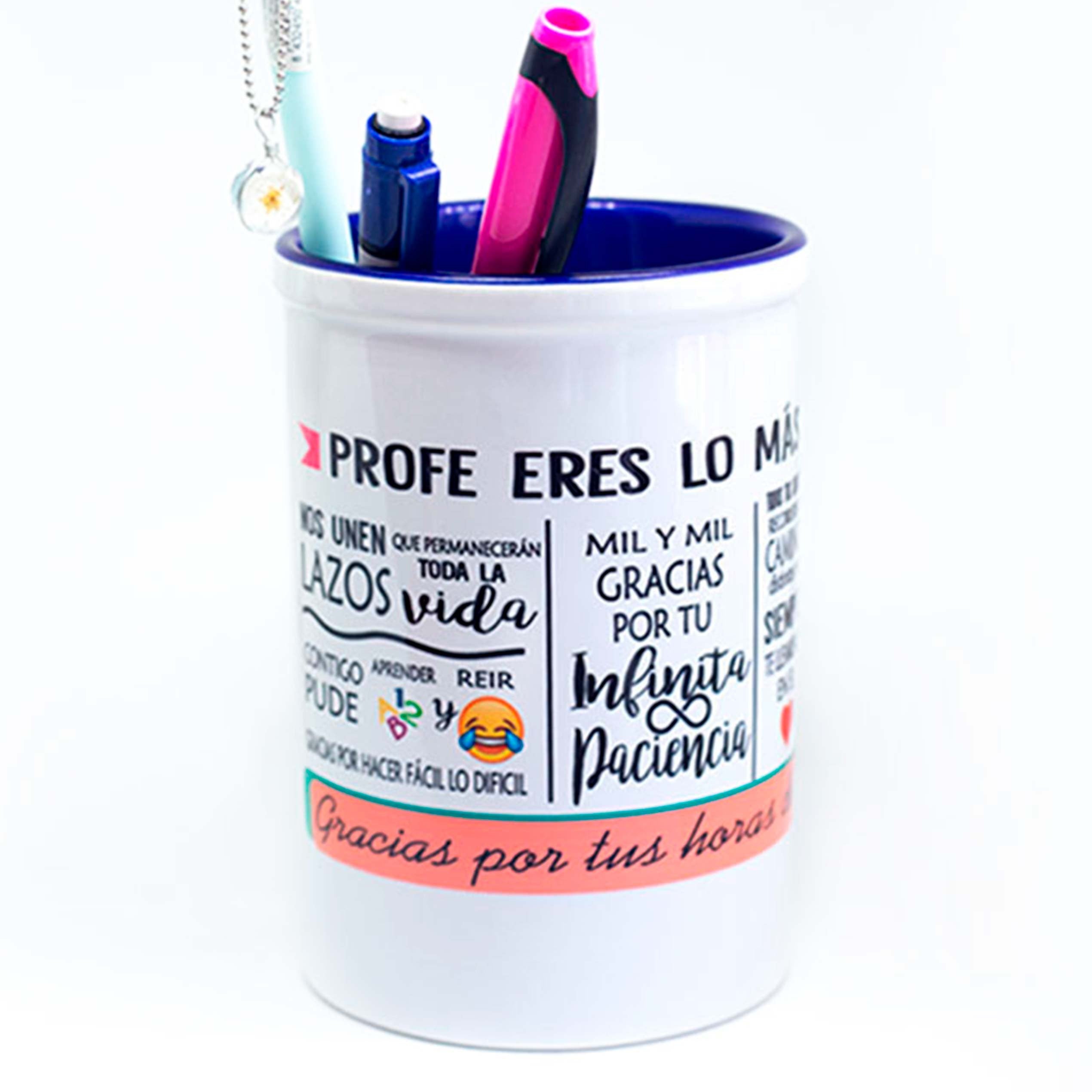 Portalápices "PROFE ERES LO MÁS DE LO MÁS"
