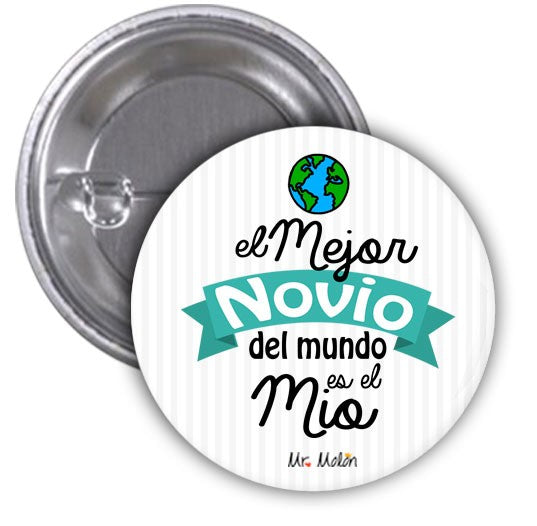 Chapa "MEJOR NOVIO DEL MUNDO"