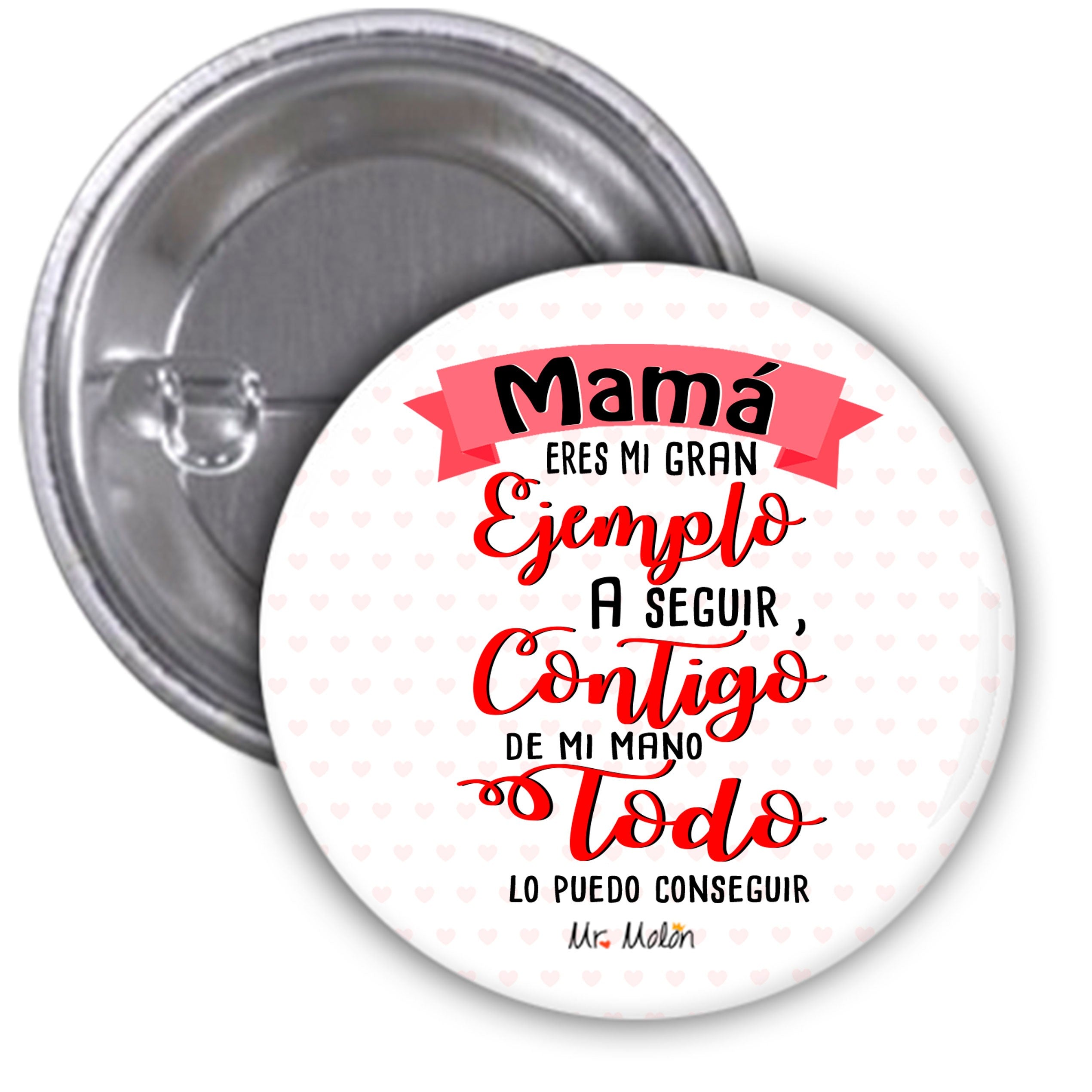 Chapa abrebotella o espejo "Mamá eres puro amor"