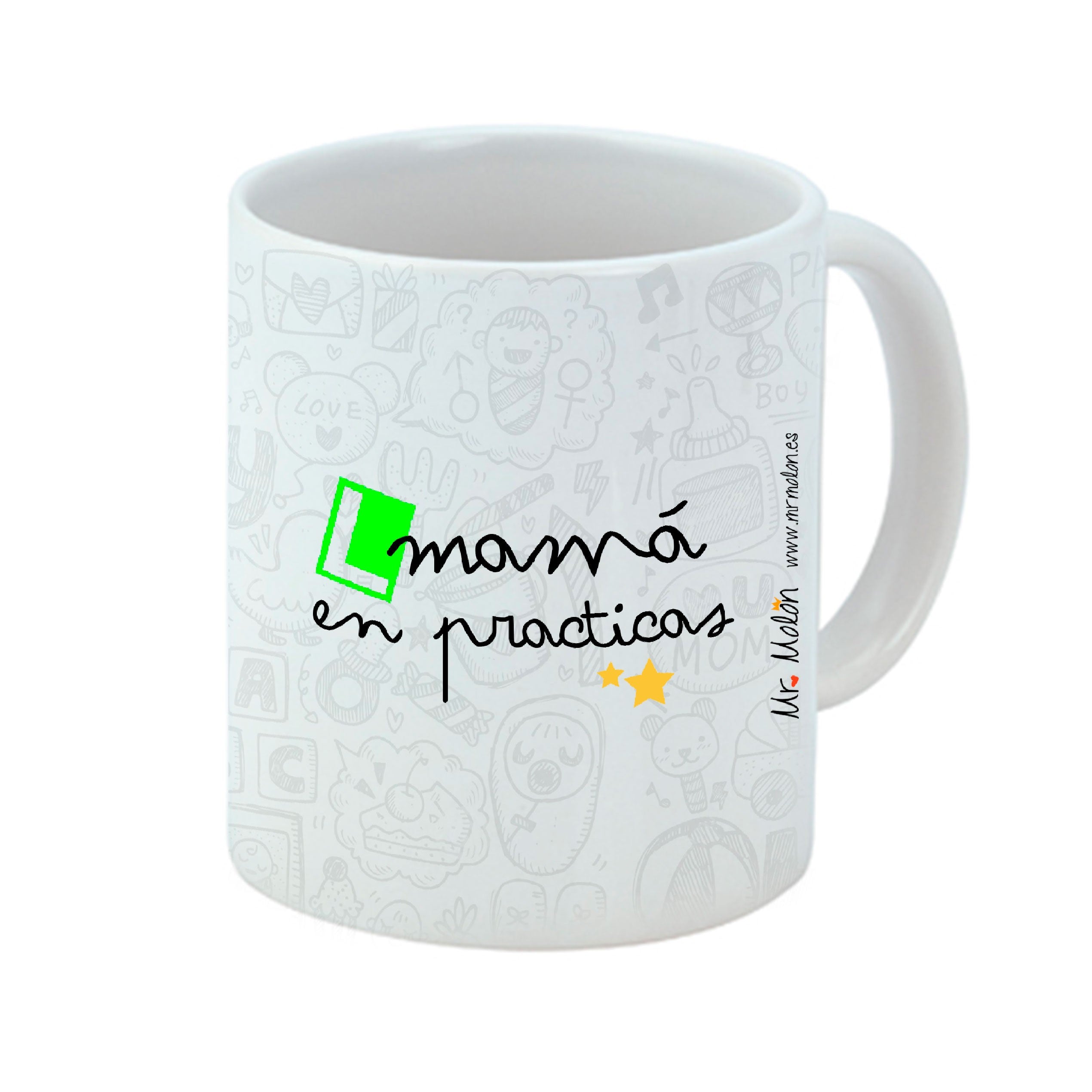 TAZA "MAMÁ EN PRÁCTICAS"