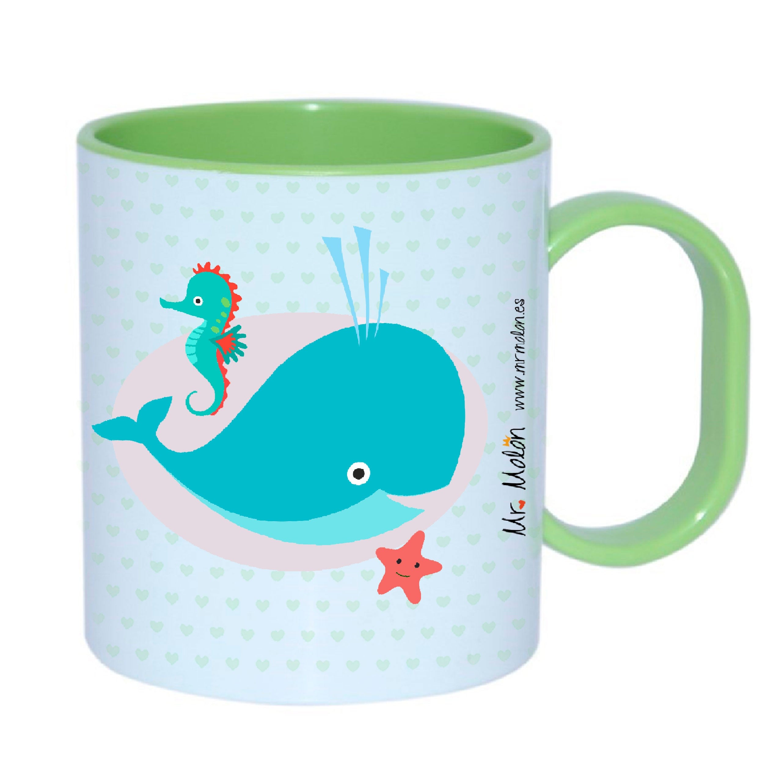 Taza Infantil plástico "Mi taza, NO tocar"