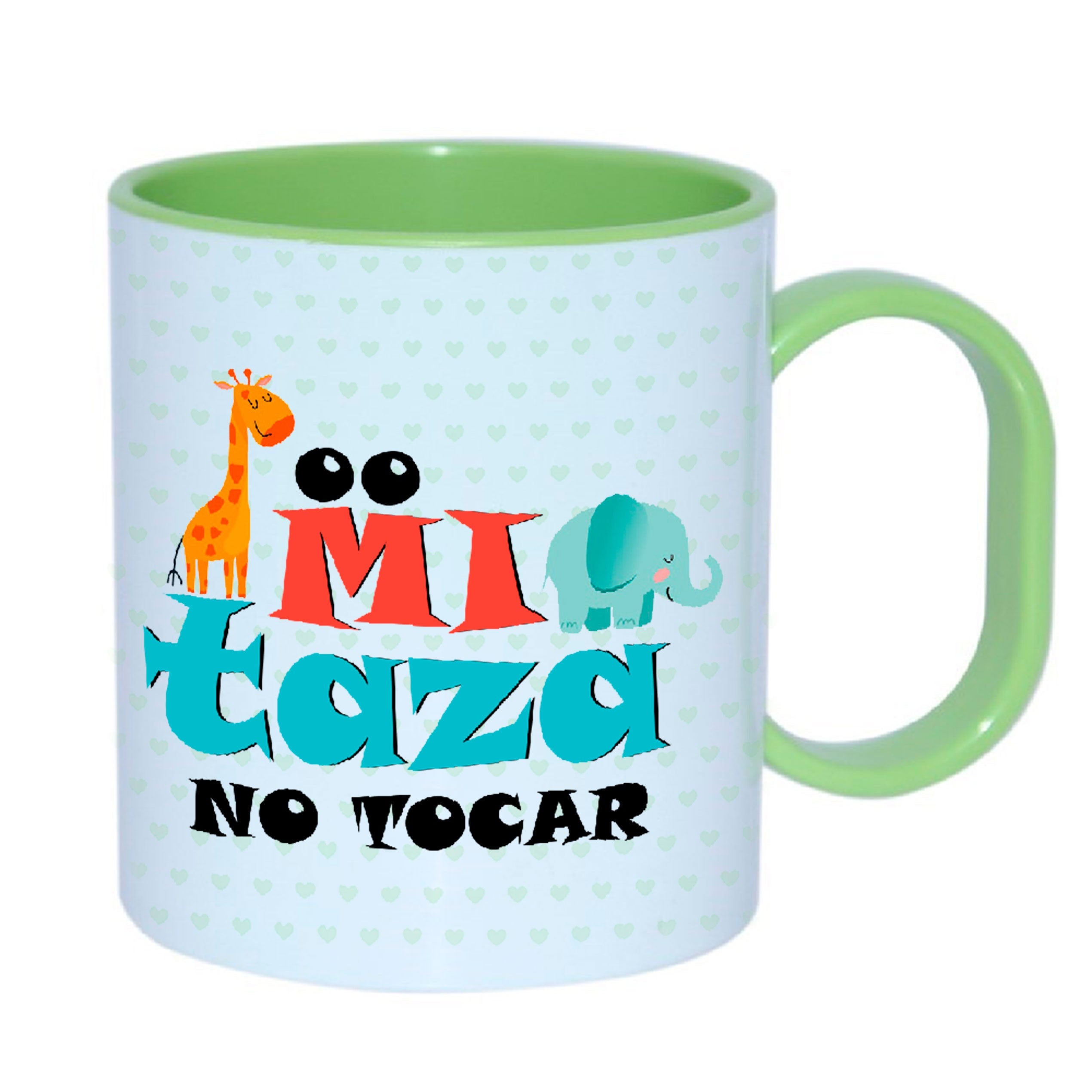 Taza Infantil plástico "Mi taza, NO tocar"