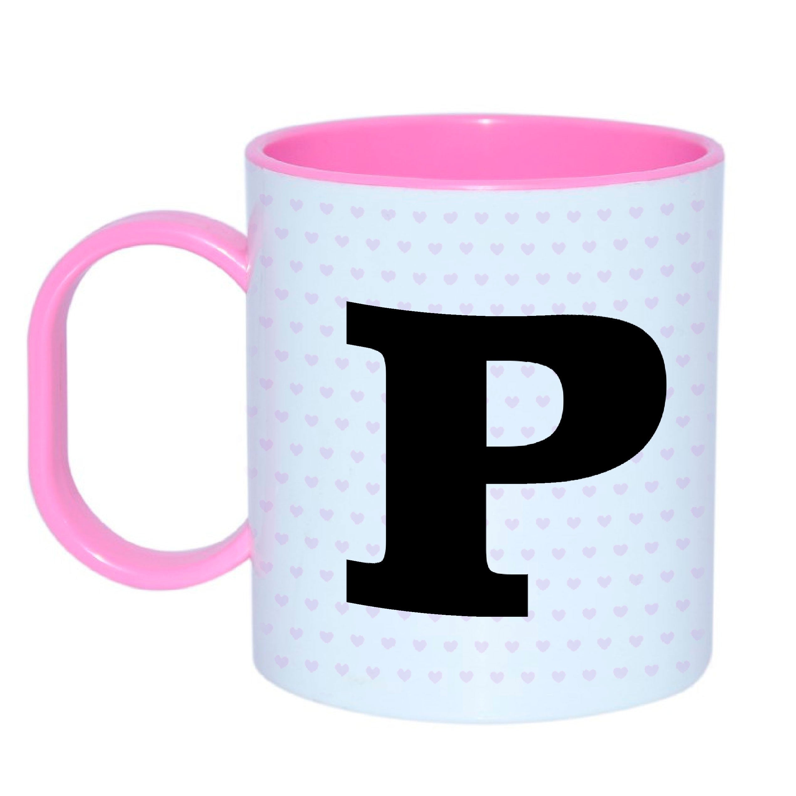 Taza Infantil plástico con letra "mundo unicornio"