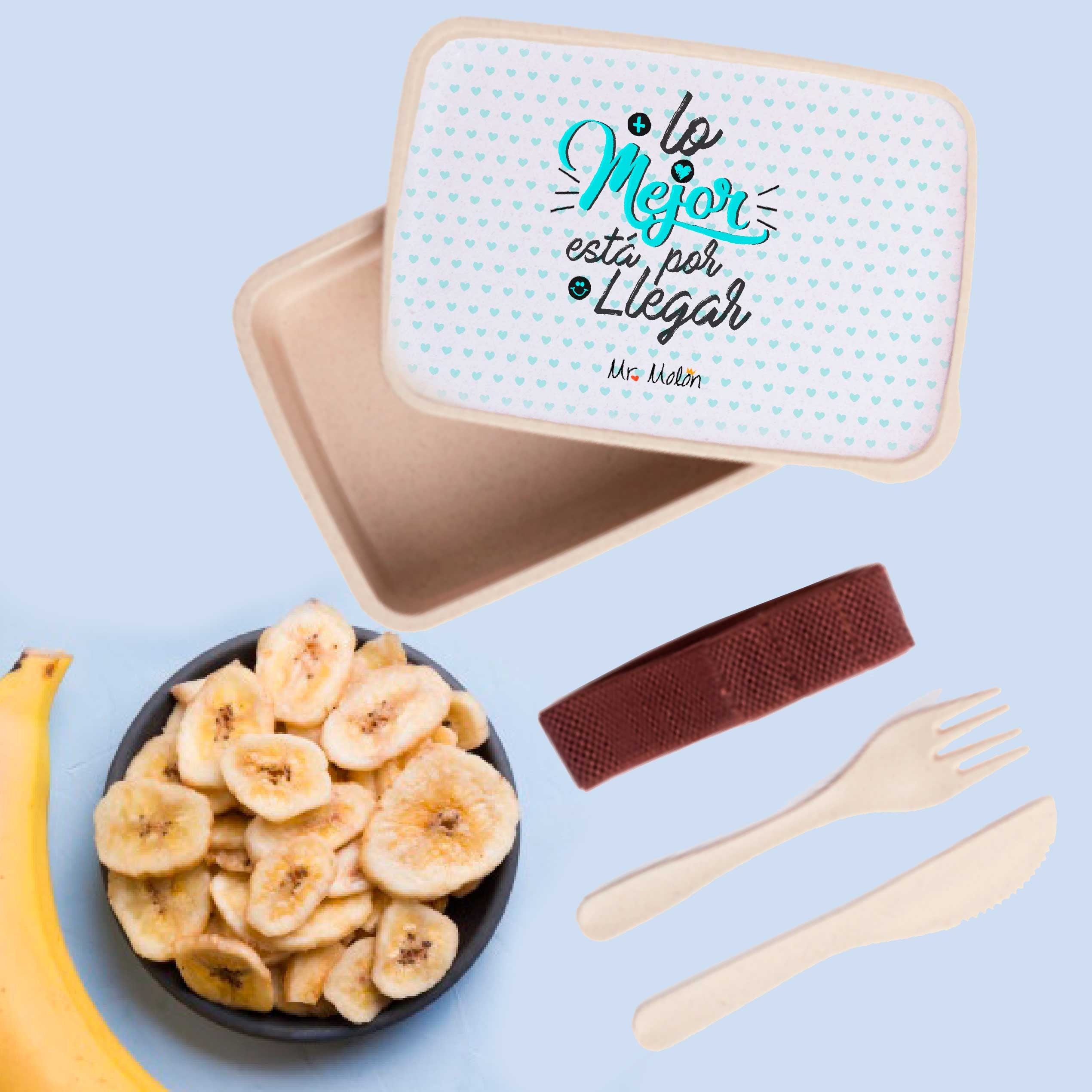 Fiambrera Bambú personalizada "Positiva"