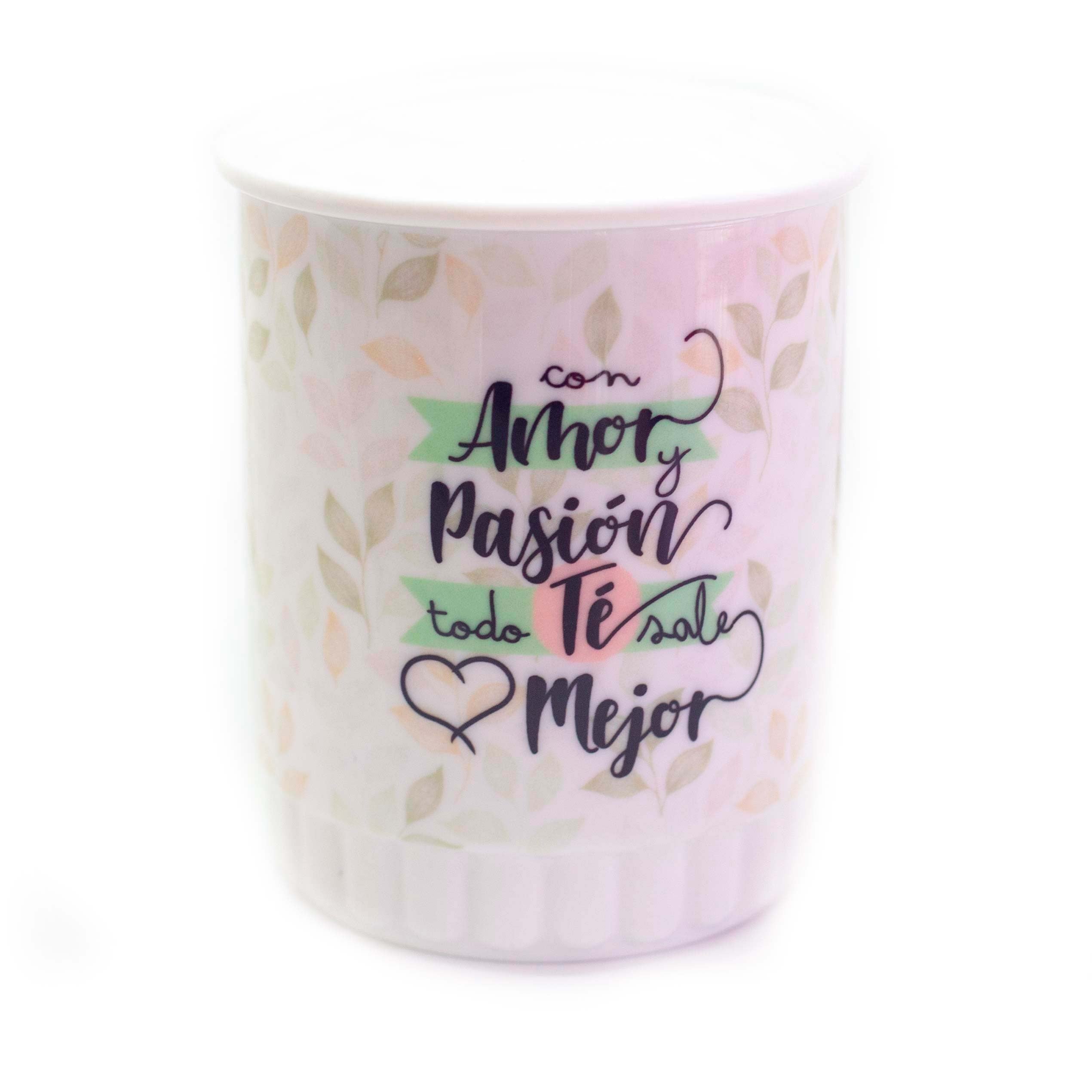 Taza de té "tapa y cucharita"