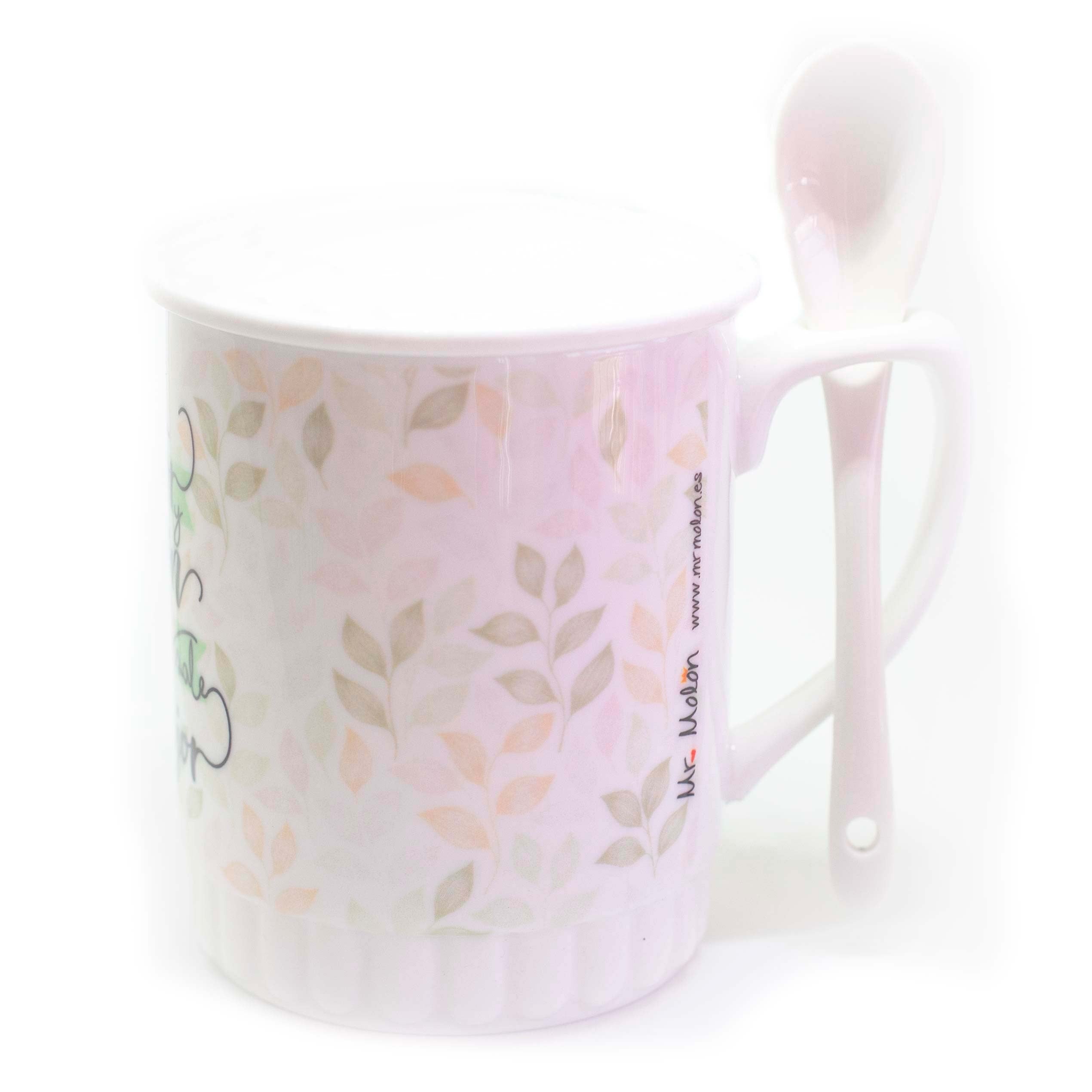 Taza de té "tapa y cucharita"