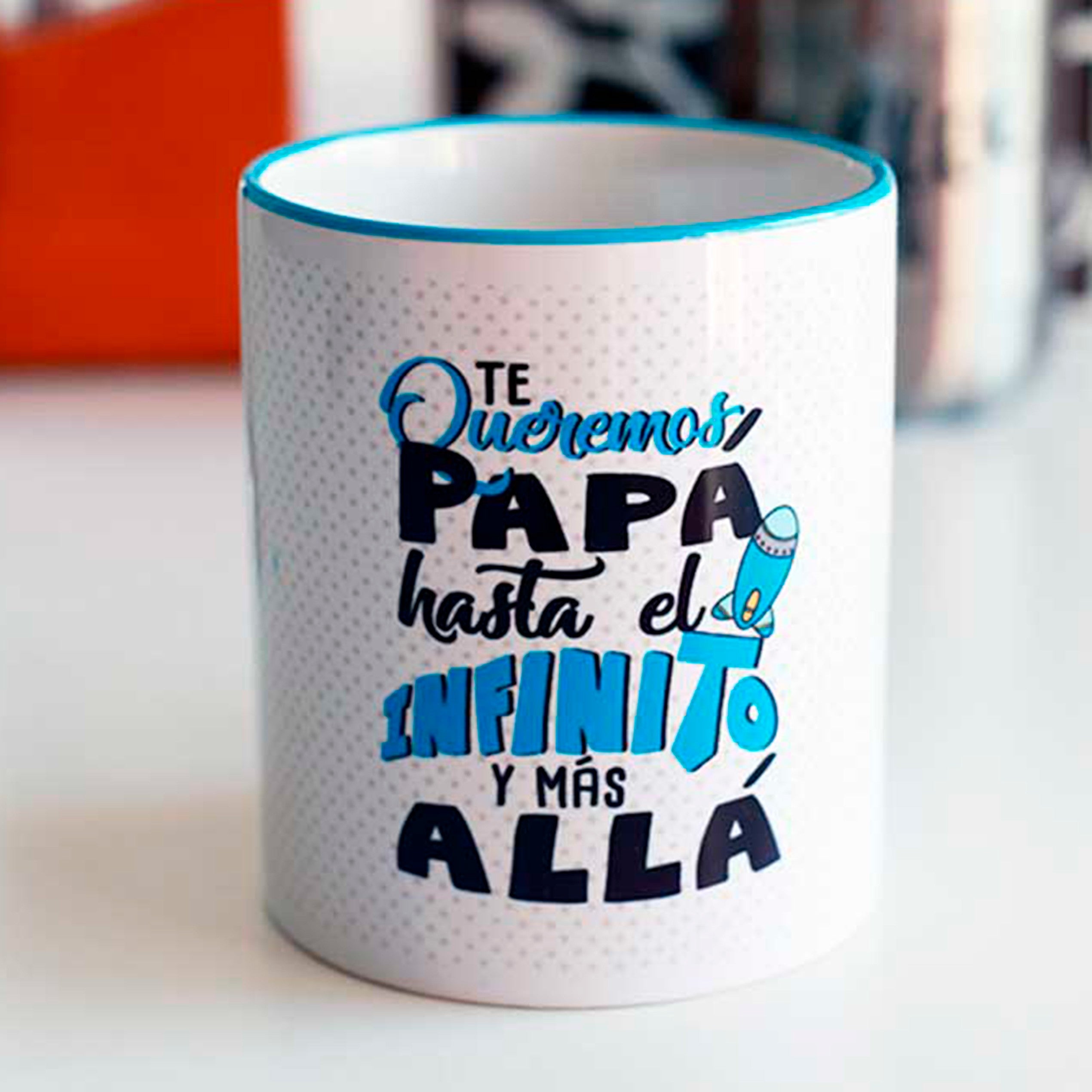 Taza "PAPA HASTA EL INFINITO"