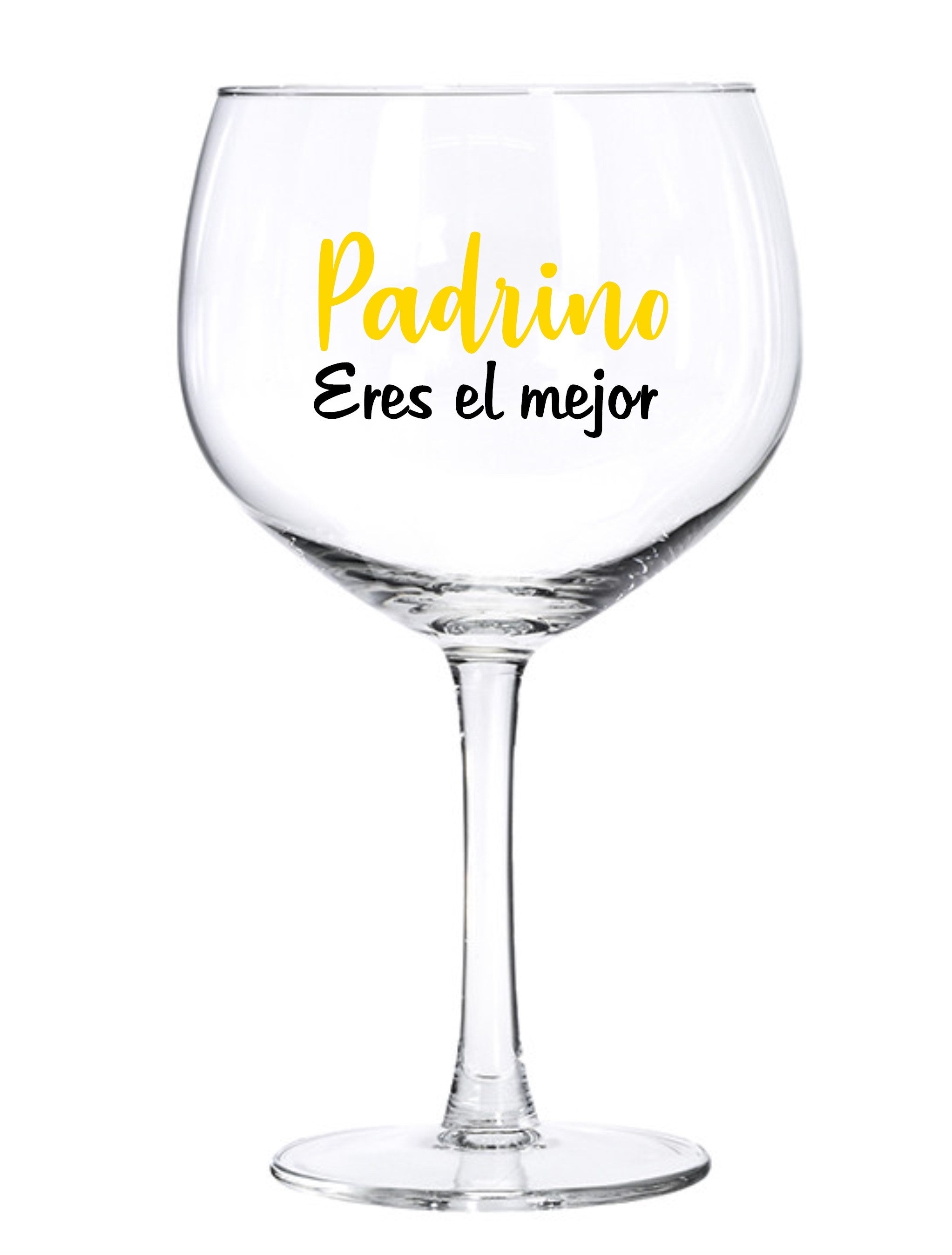 Copa de Gin Tonic "PADRINO ERES EL MEJOR"