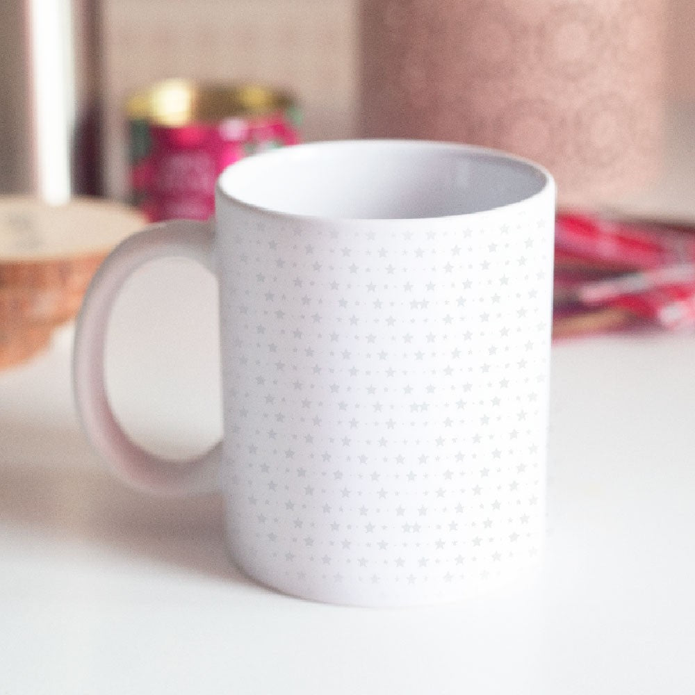 Taza positiva "HOY ES EL MOMENTO PERFECTO PARA PENSAR EN TÍ"