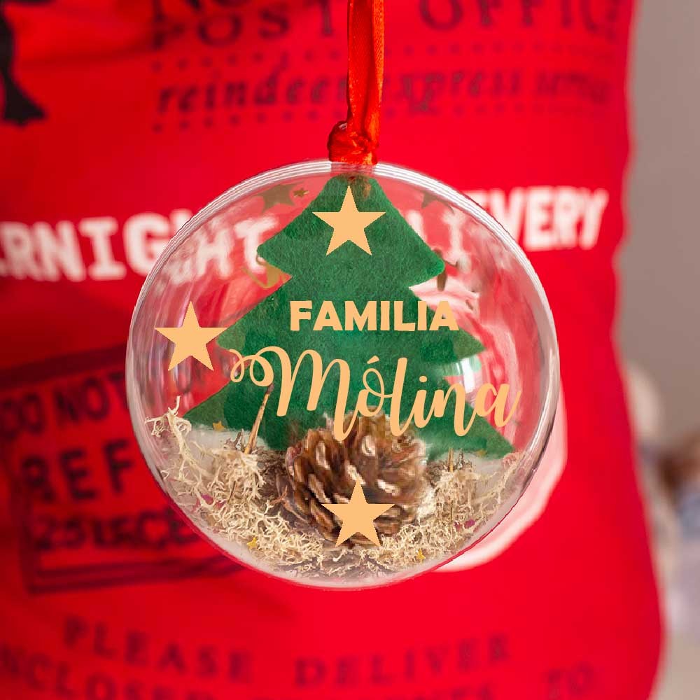 Maxi Bola navidad "PERSONALIZADA FAMILIA (APELLIDOS)"