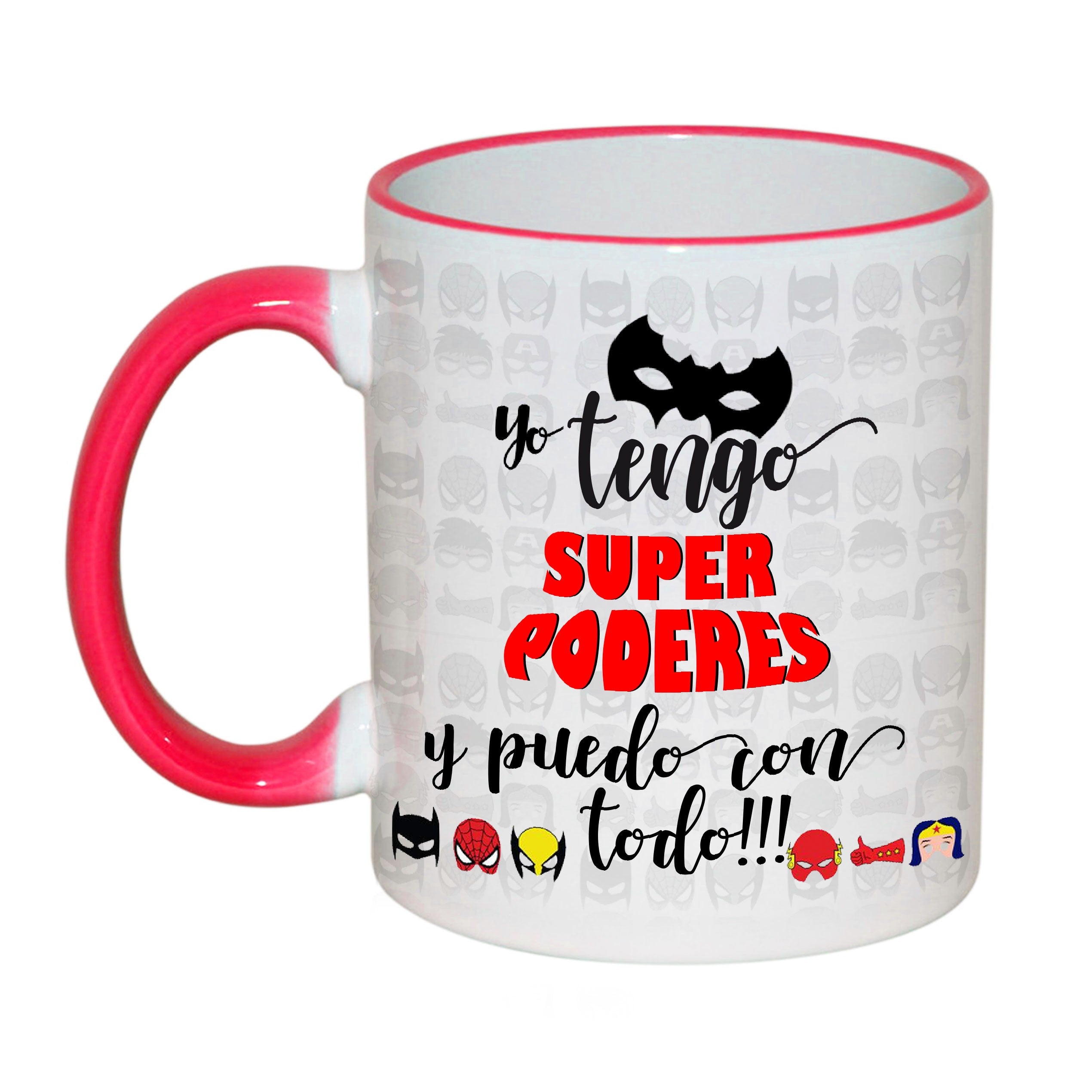 Taza positiva "Tengo super poderes y puedo con todo"