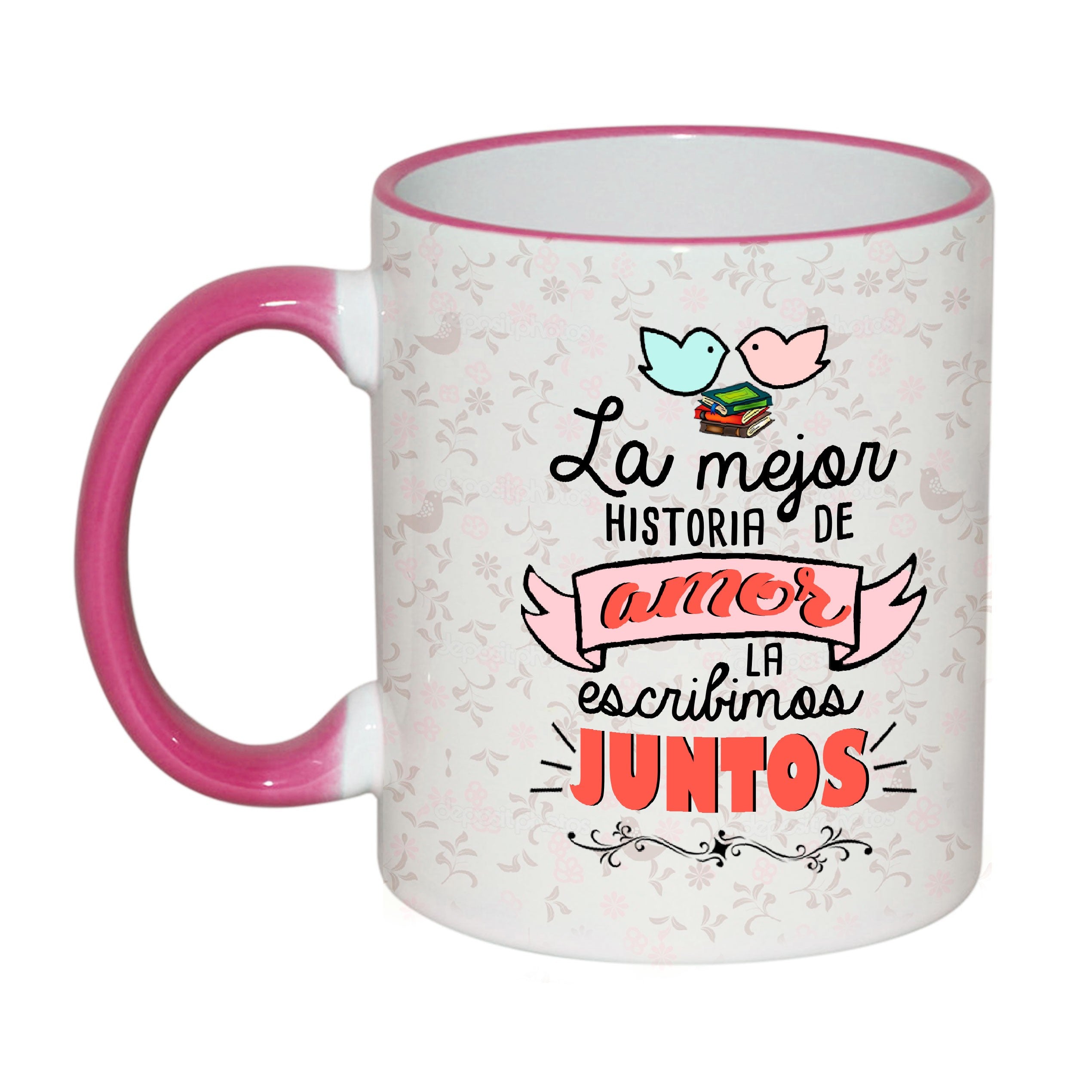 Taza "LA MEJOR HISTORIA LA ESCRIBIMOS JUNTOS"
