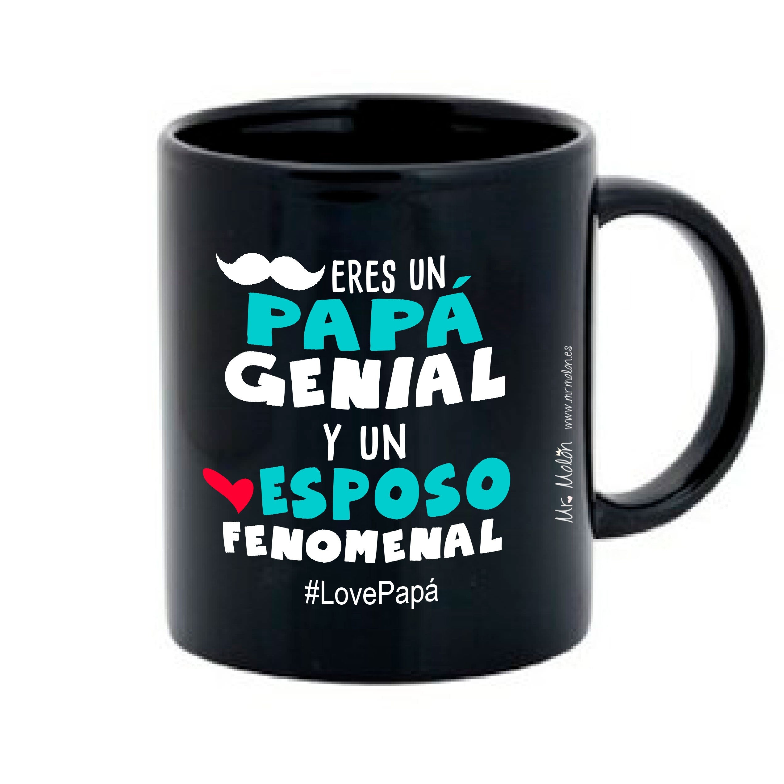 Taza "PAPÁ GENIAL, ESPOSO FENOMENAL"