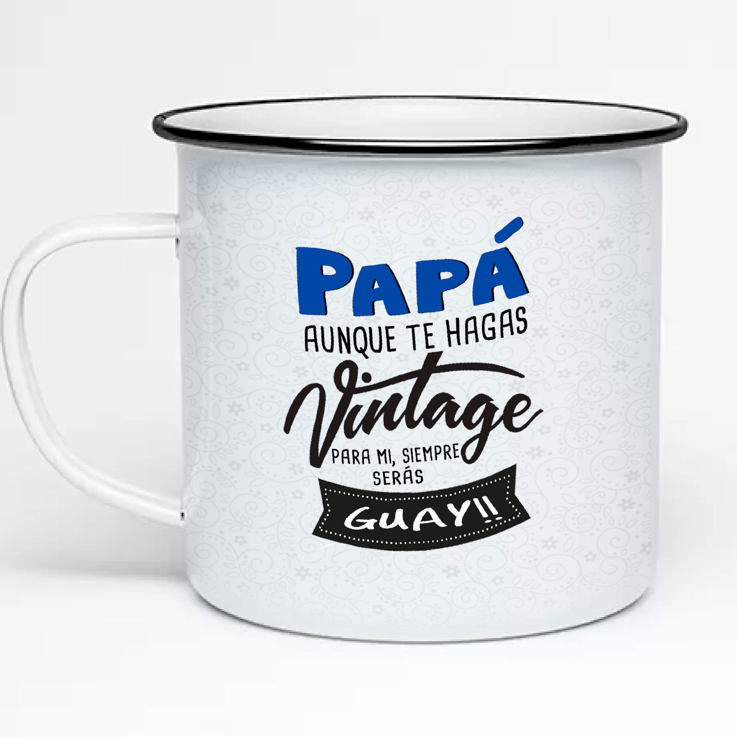 Taza acero inoxidable "Papá Vintage"