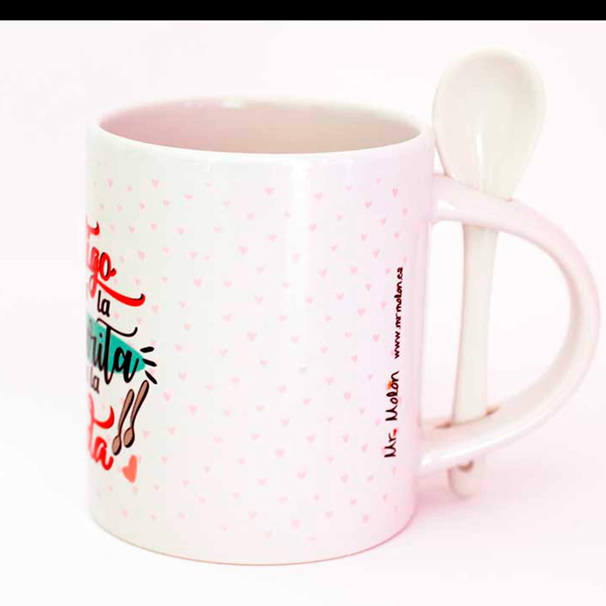 Taza "CONTIGO HARÍA LA CUCHARITA TODA LA VIDA"