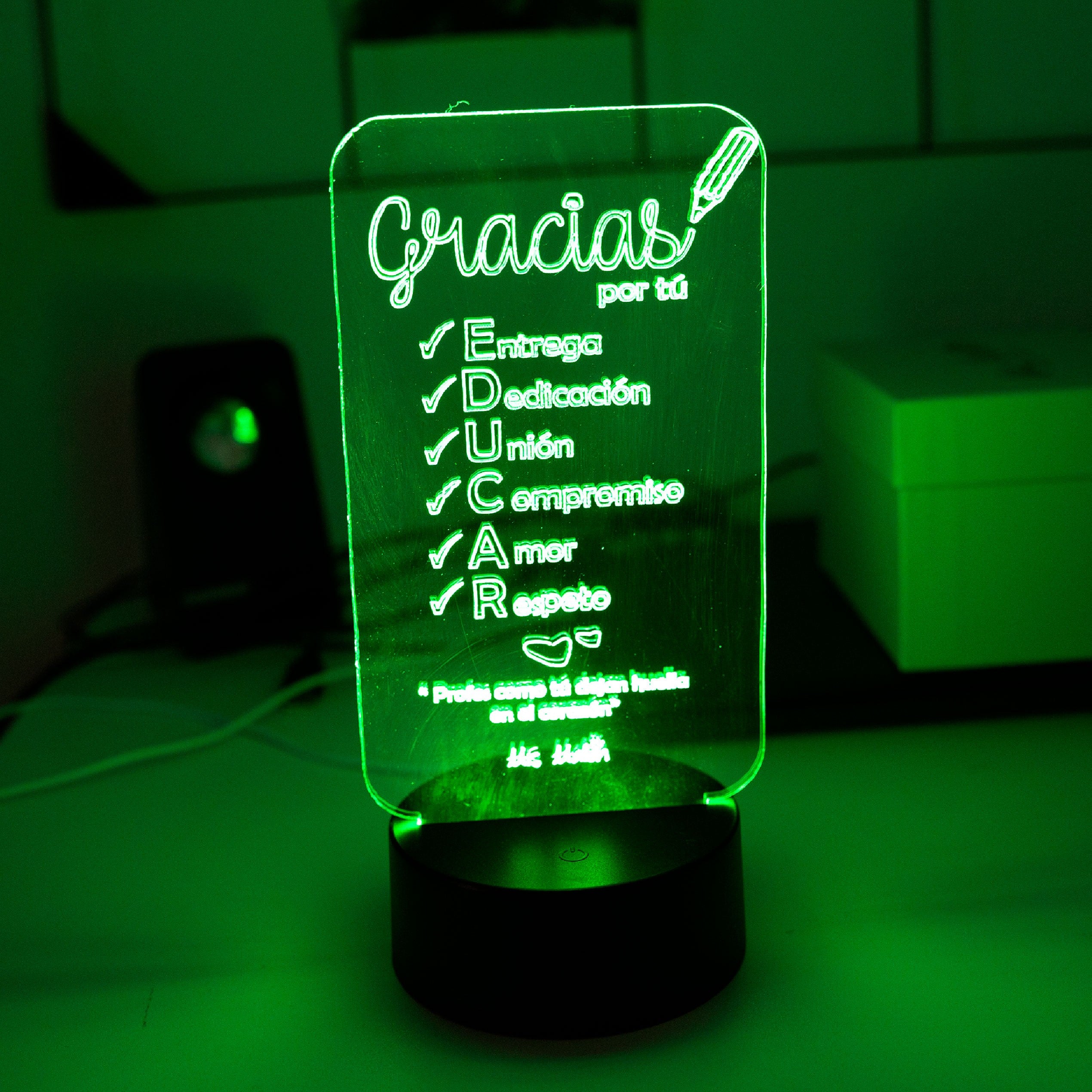 Lámpara Led - Gracias Profe