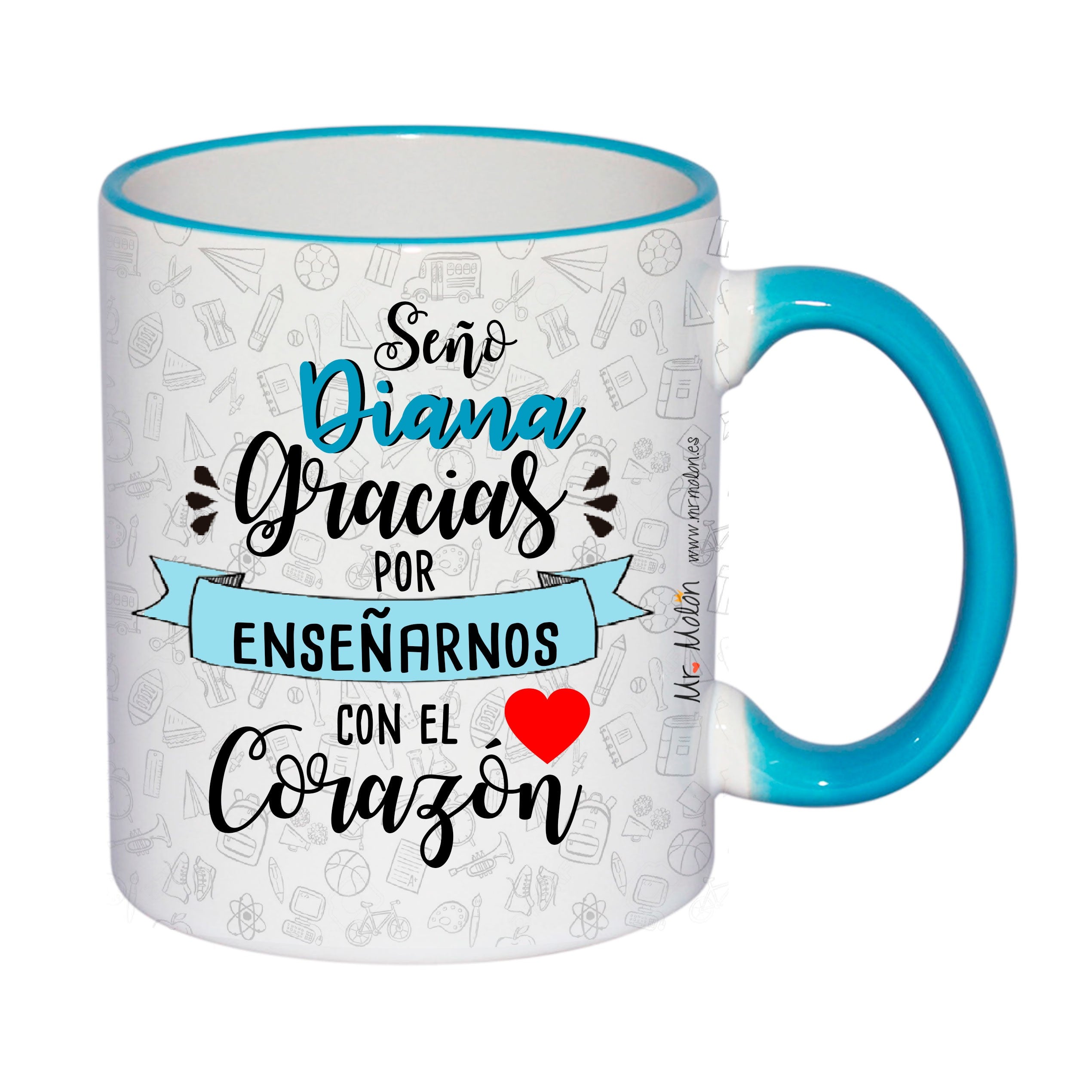 Taza Personalizada "Profe con nombres"