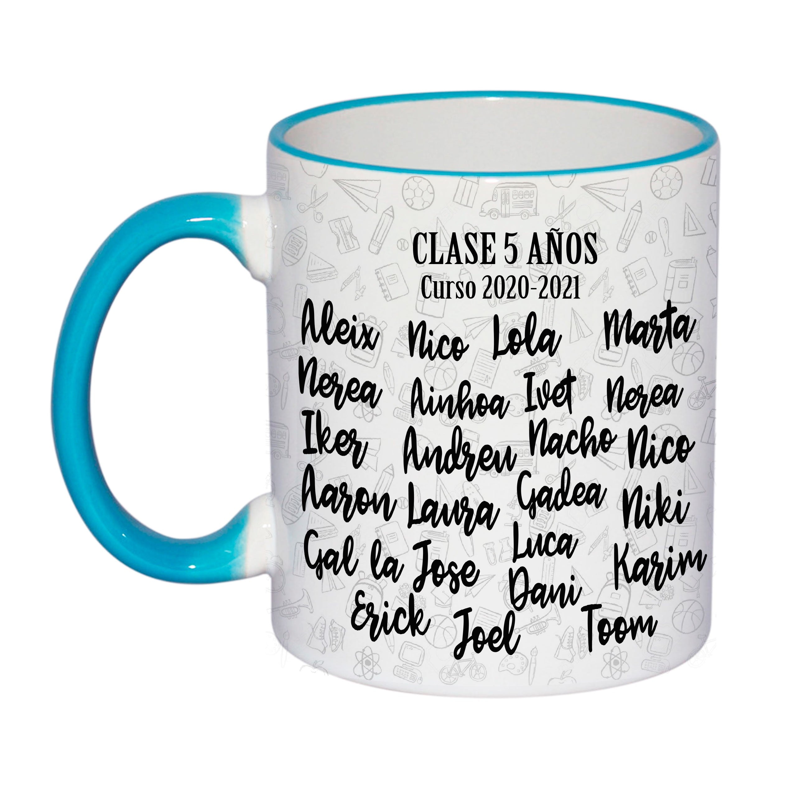 Taza Personalizada "Profe con nombres"