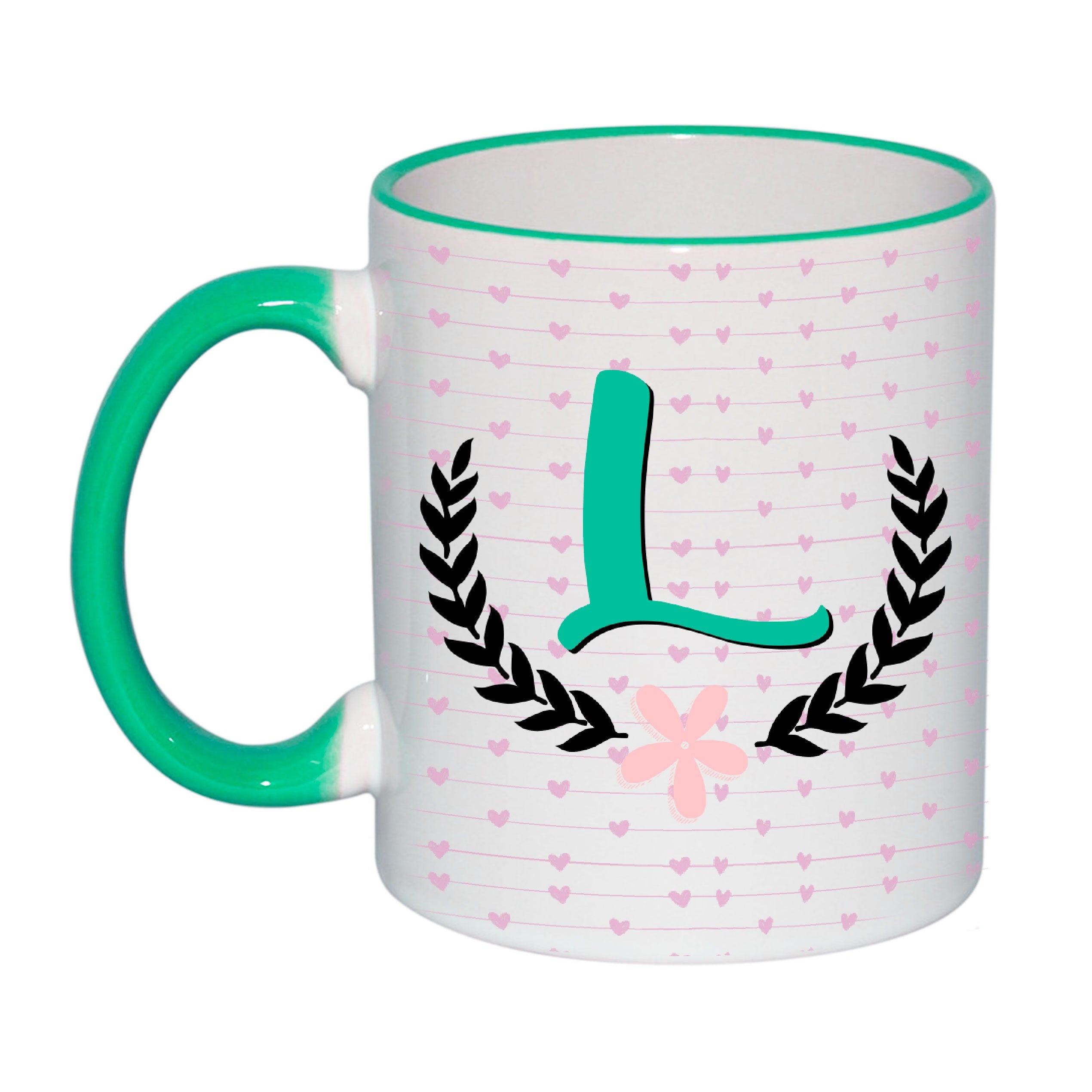 Taza personalizada para ella " Nombre y letra"