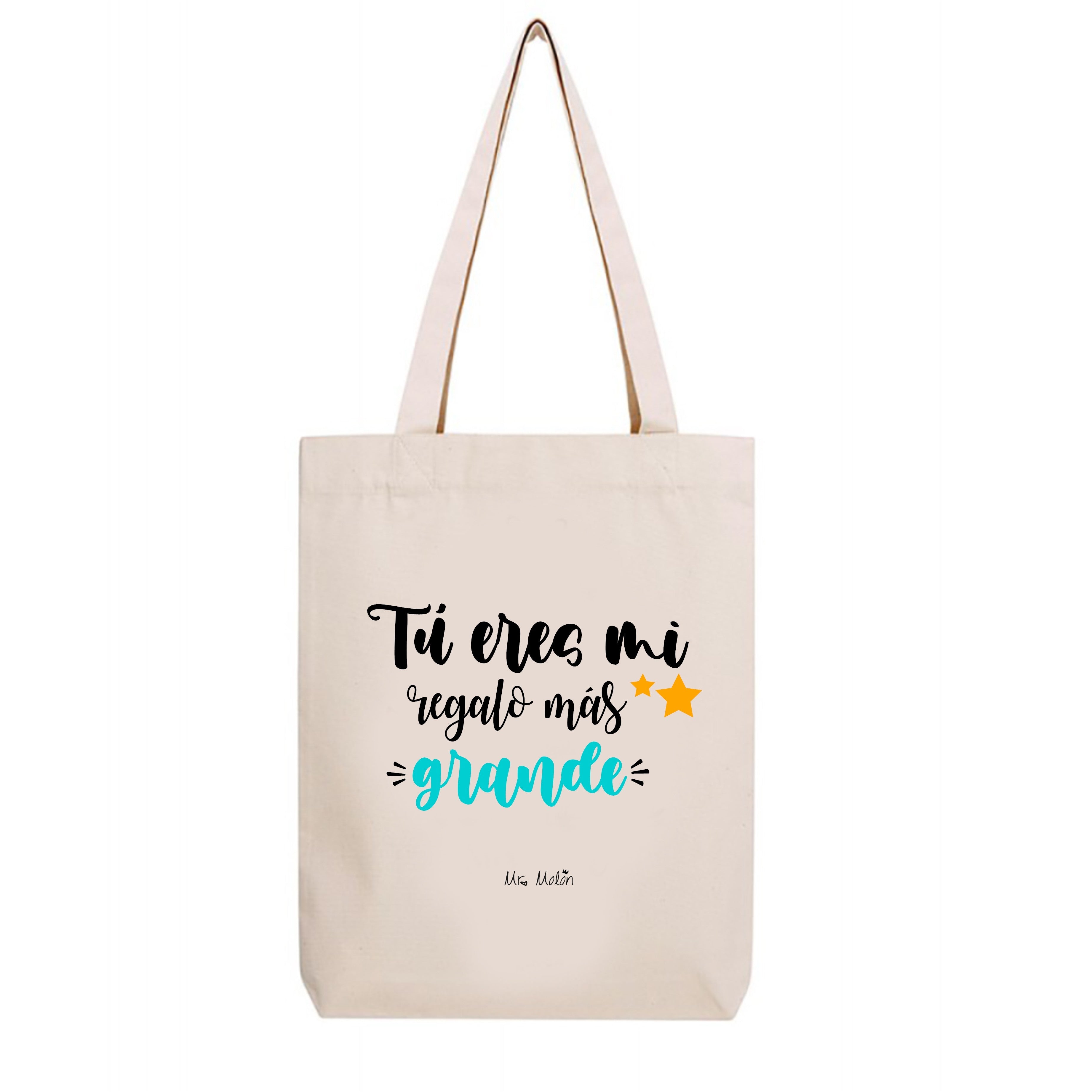 Bolsa Tótem algodón "Tú eres el regalo más grande"