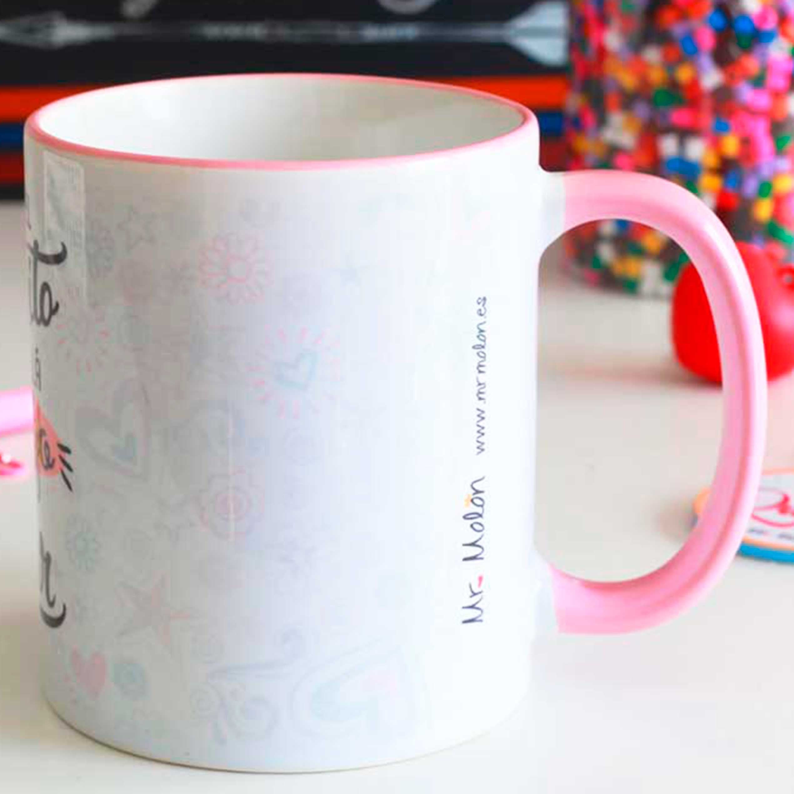 Taza "HASTA EL INFINITO Y MAS ALLÁ CONTIGO IRÍA A CUALQUIER LUGAR"