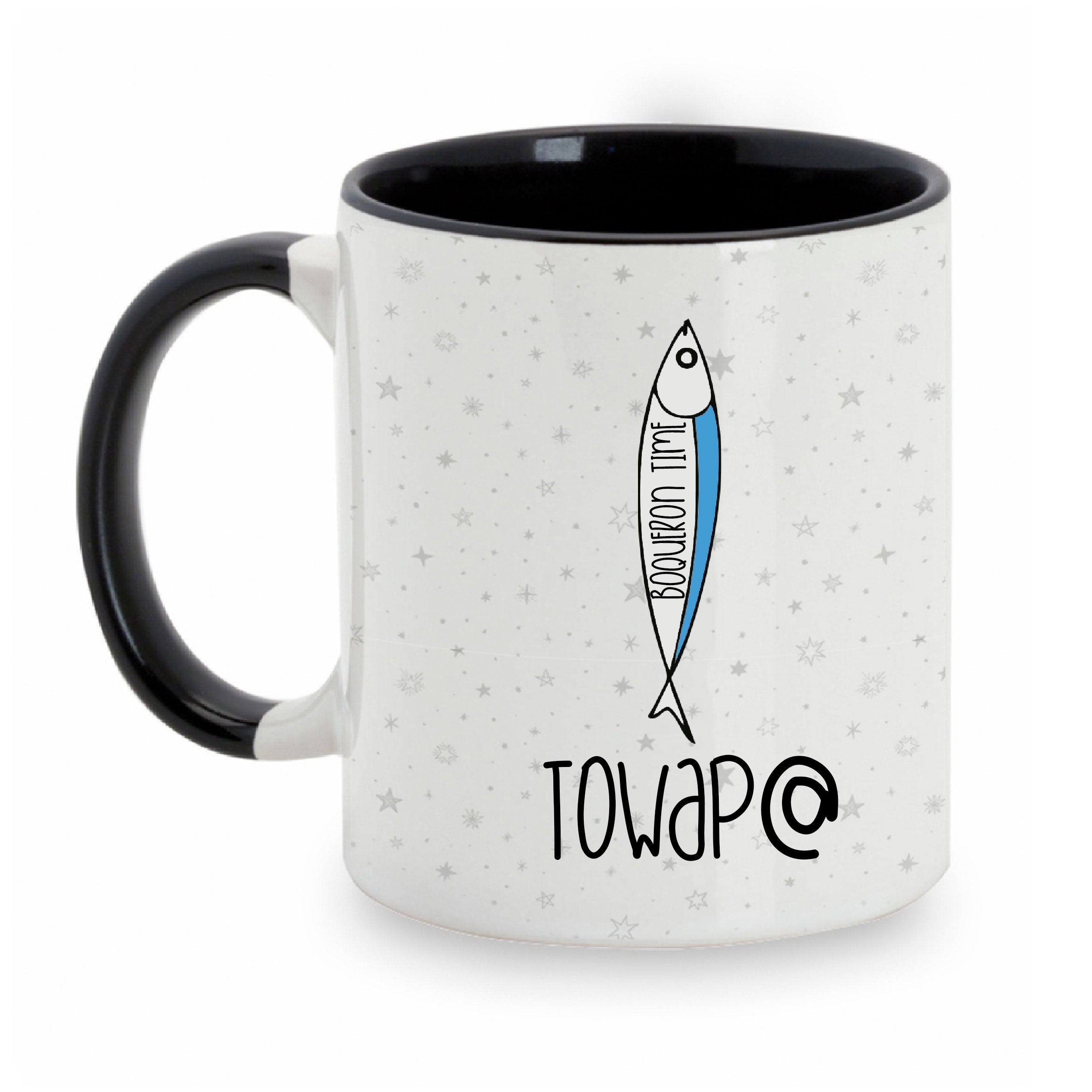 Taza boquerón "Frases de Málaga"