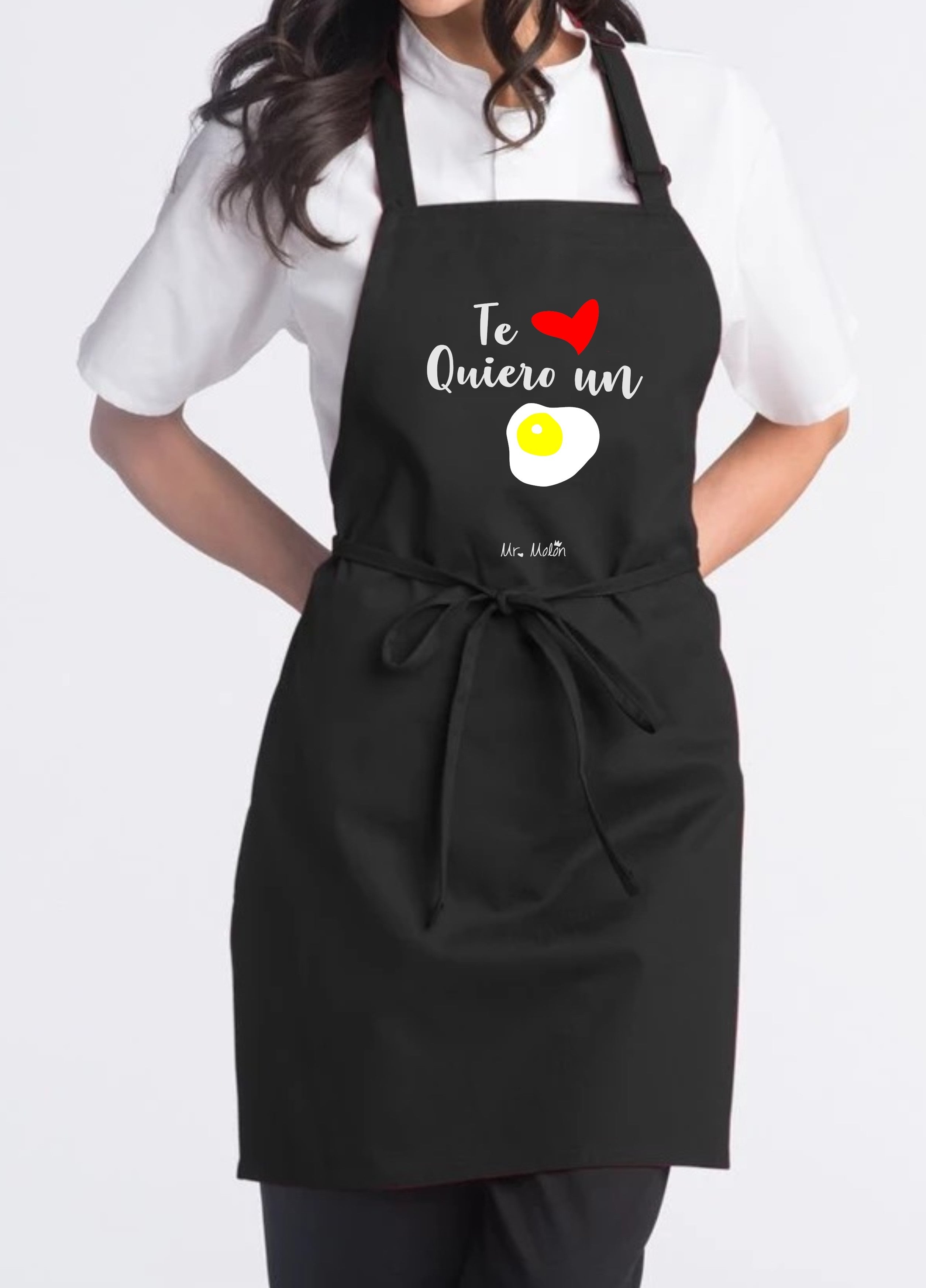 Delantal unisex "Te quiero un huevo"