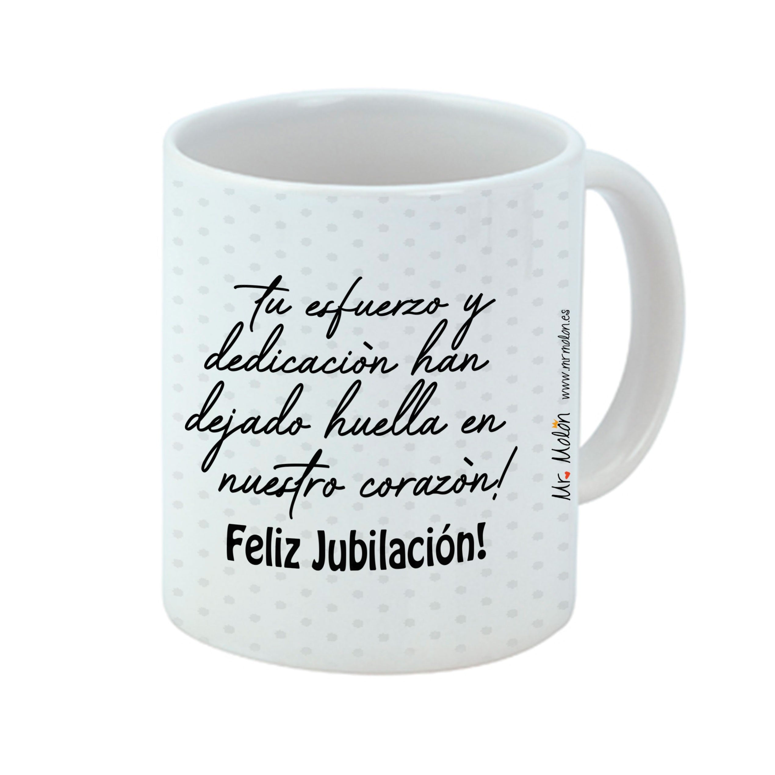 Taza Jubilada molona en modo disfrutóna