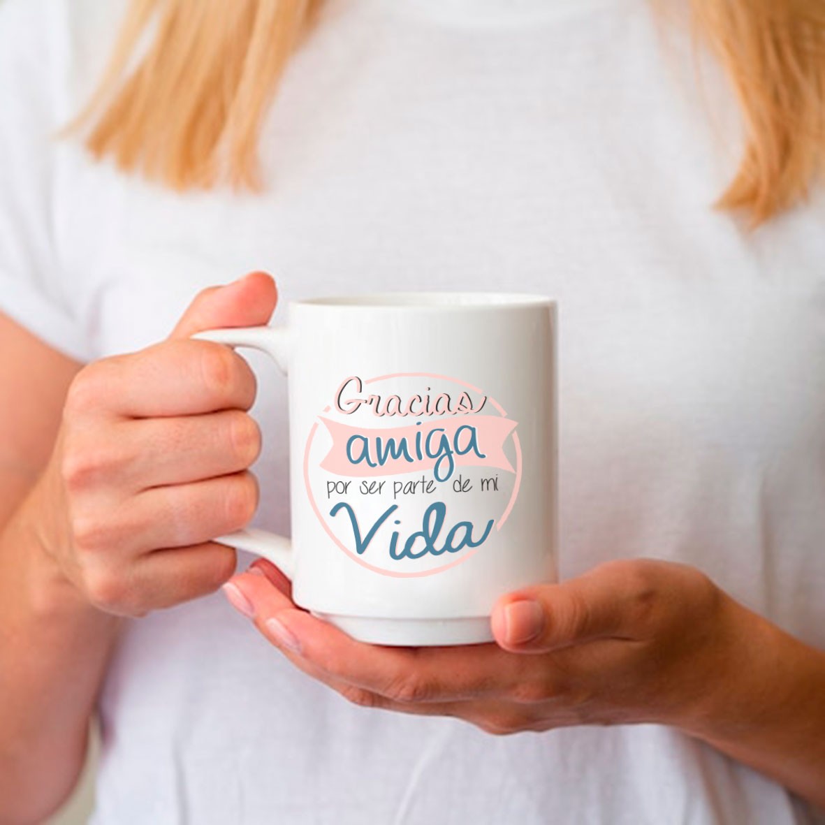 Taza amiga "Gracias amiga por ser parte de mi vida"