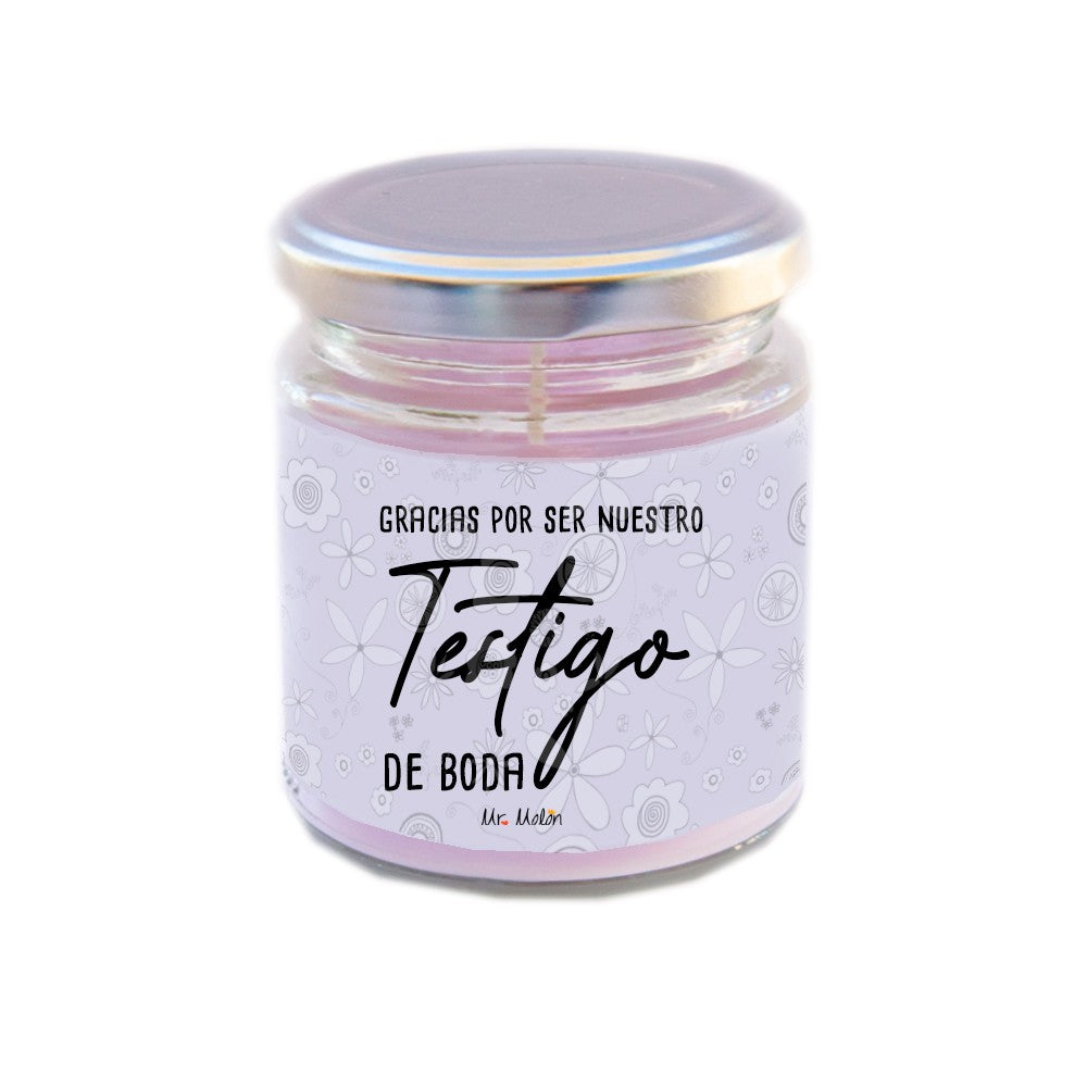 Velita molona: Gracias por ser mi Testigo de boda