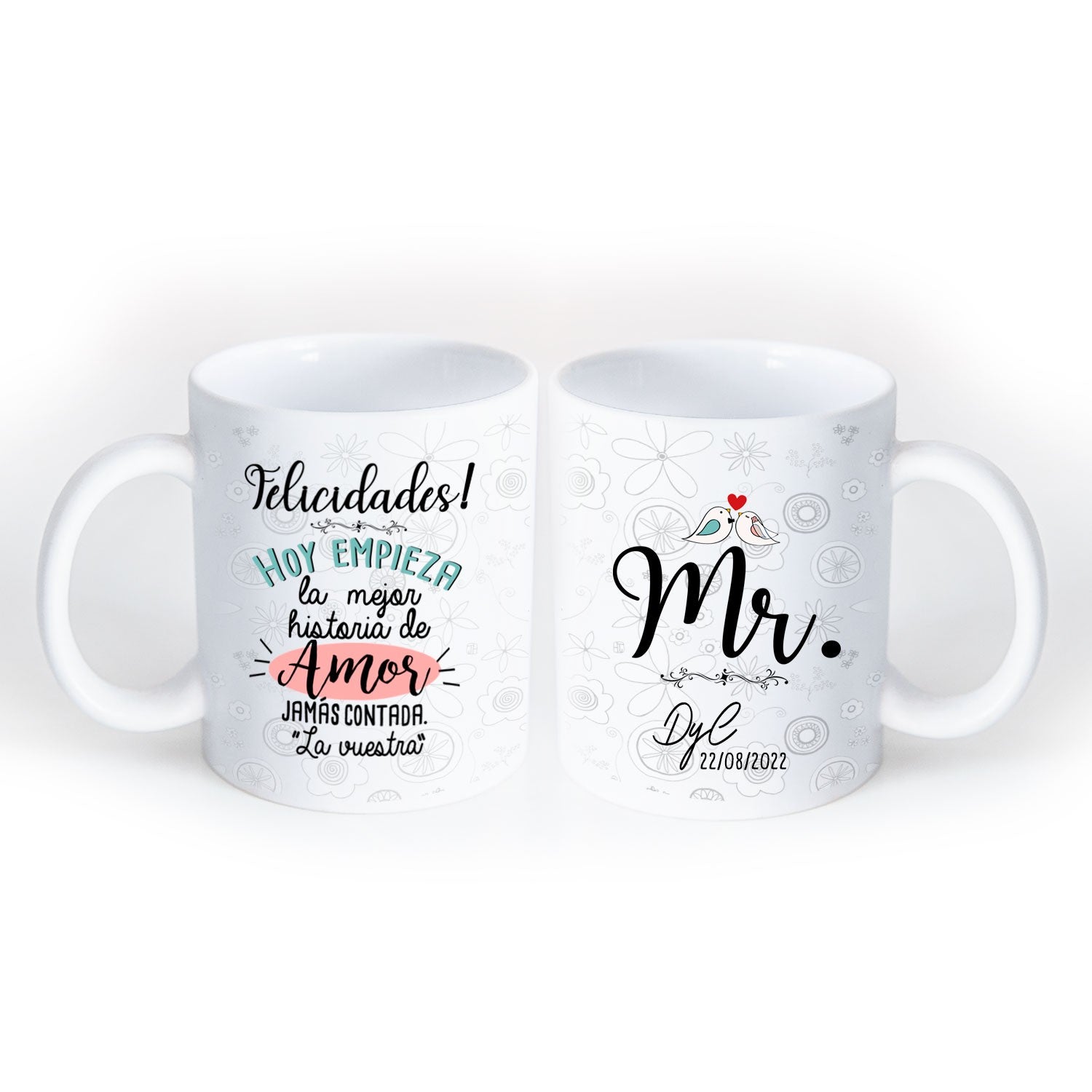 Taza Dúo boda "Hoy empieza la mejor historia"