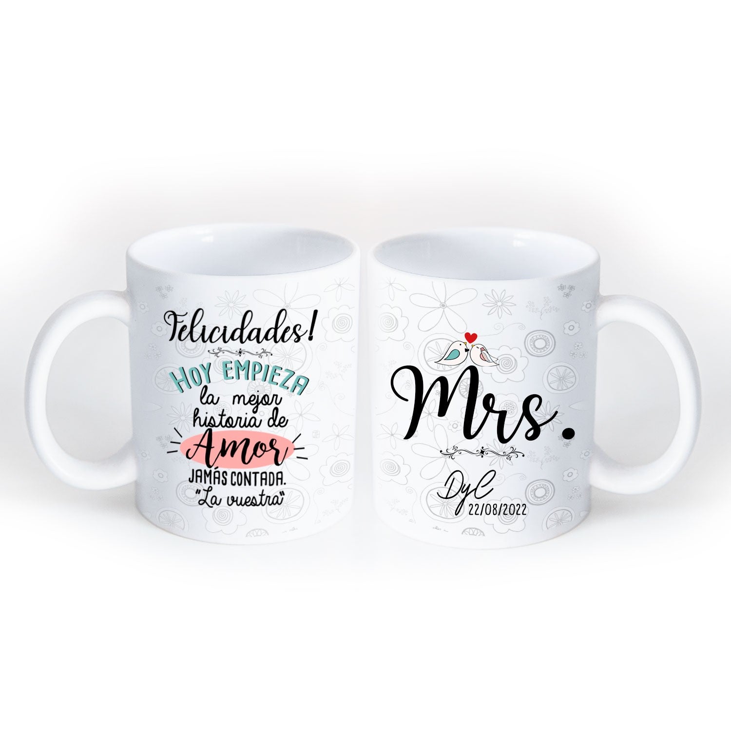 Taza Dúo boda "Hoy empieza la mejor historia"