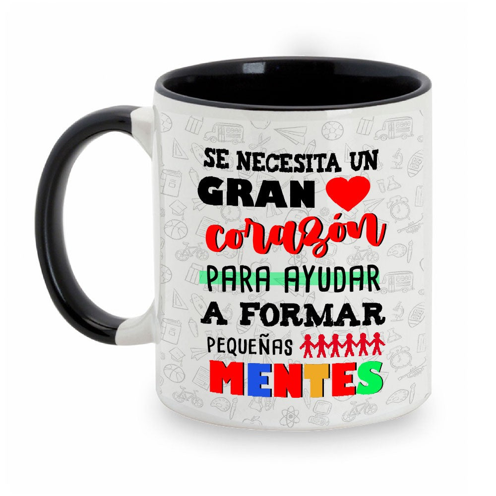 Taza Profe "Gran corazón"