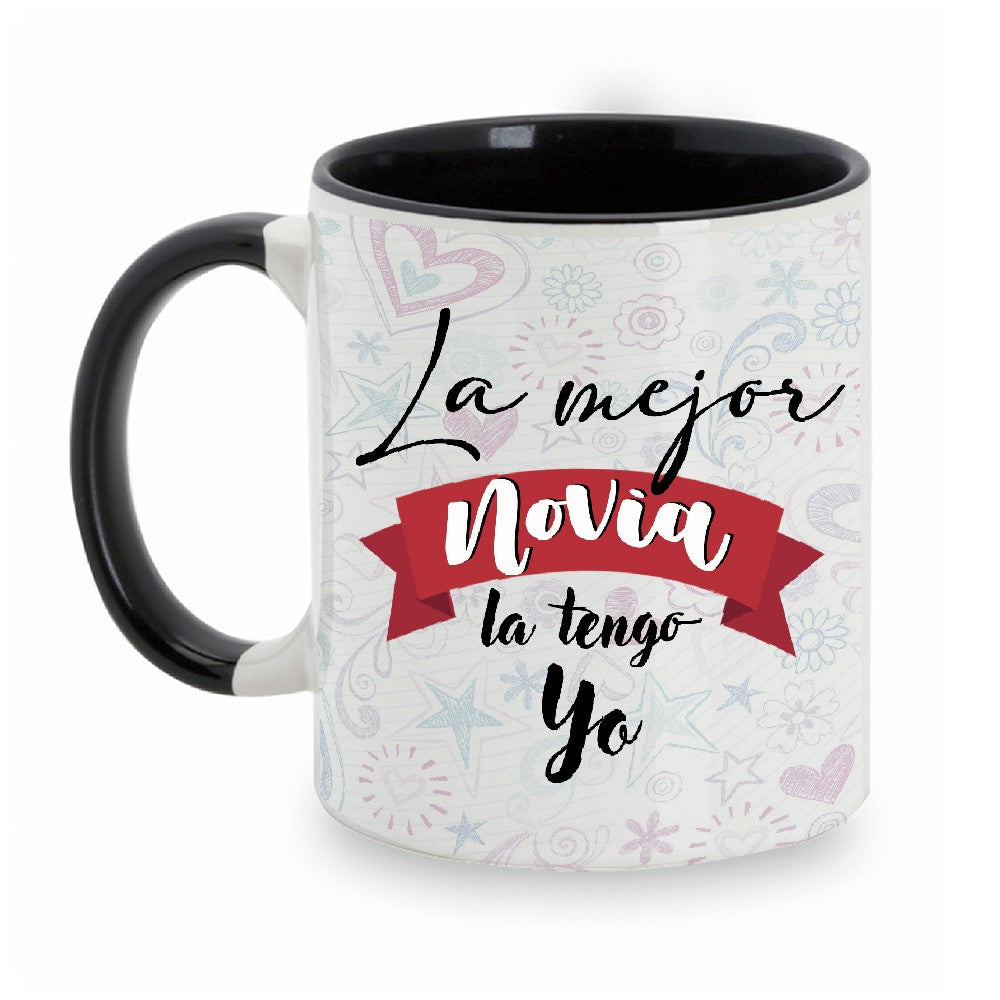 Taza "La Mejor novia lo tengo yo"