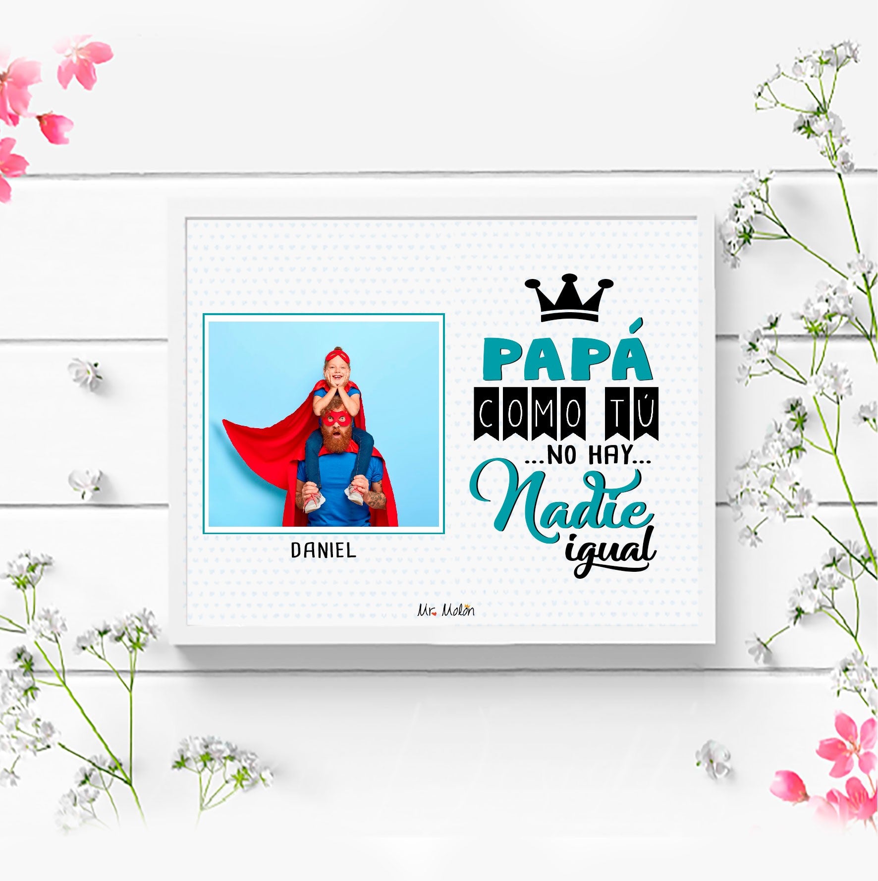 Maxi lamina Papá como tú no hay nadie igual