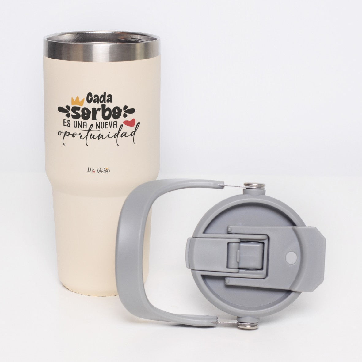 Taza take away térmica termo 500ml Cada sorbo una nueva oportunidad