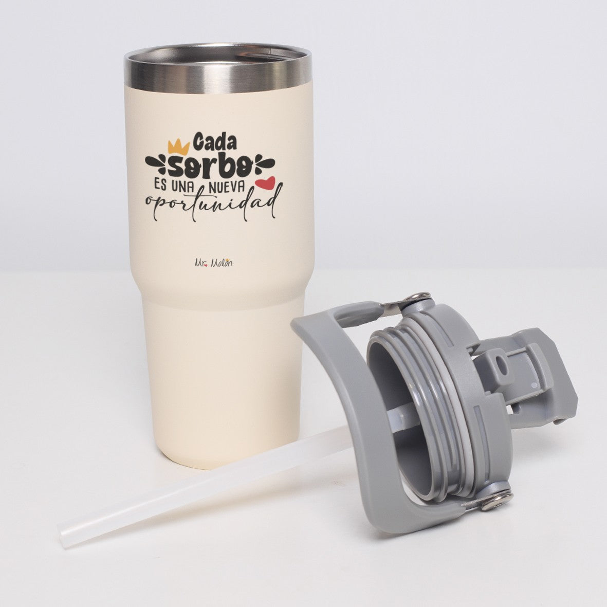 Taza take away térmica termo 500ml Cada sorbo una nueva oportunidad