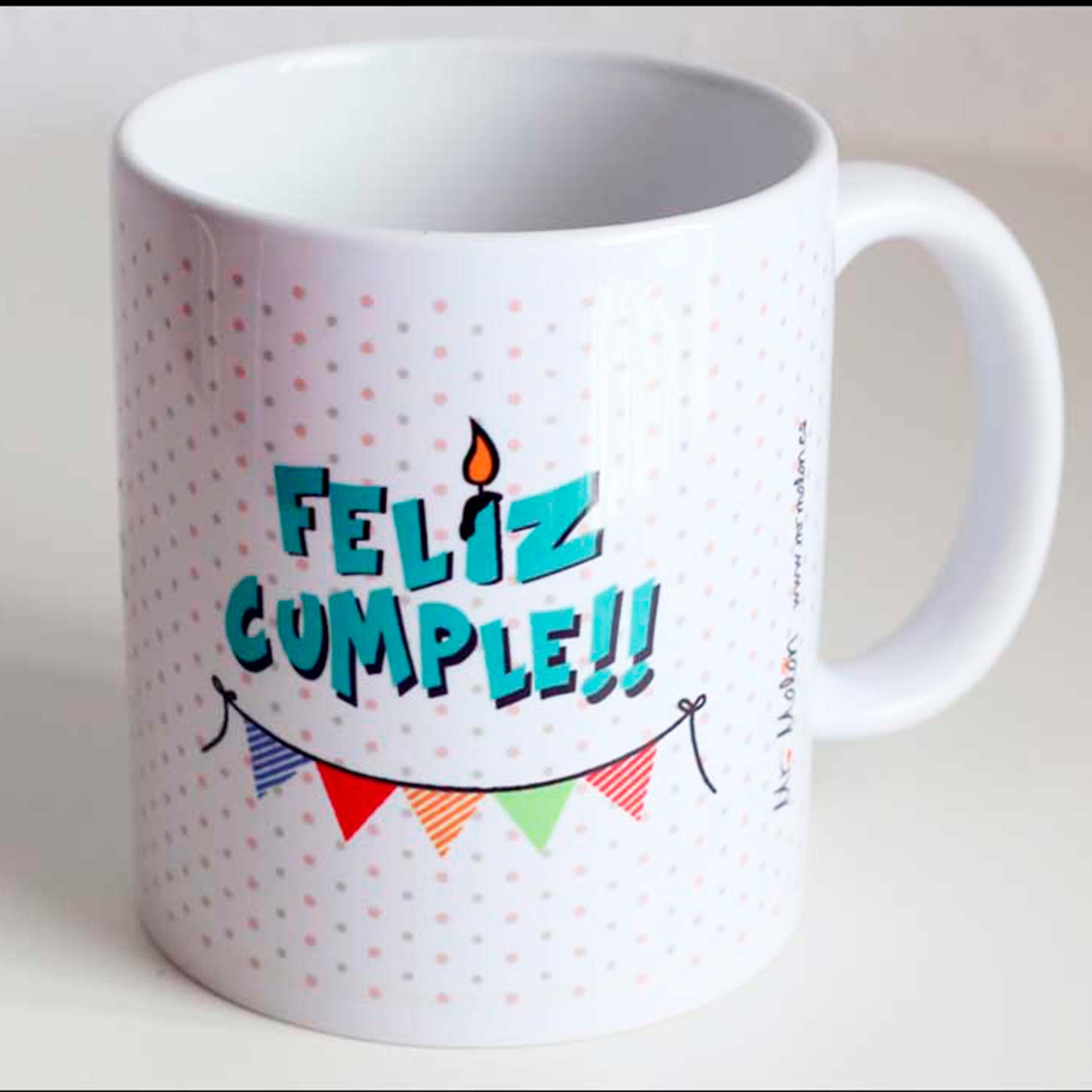 Taza cumpleaños "No eres más viejo, eres más sabio"