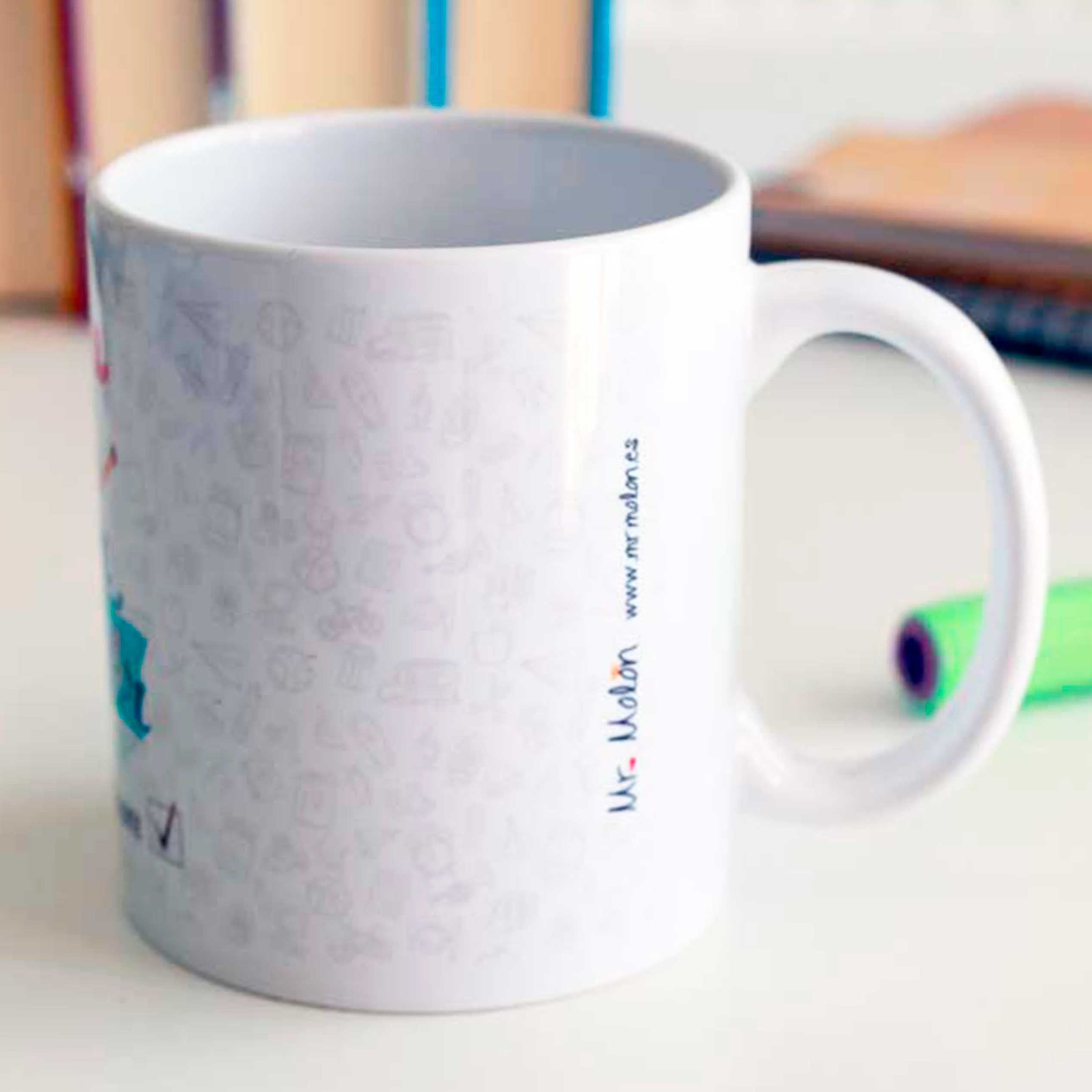 Taza Profe "A,E,I,O,U"