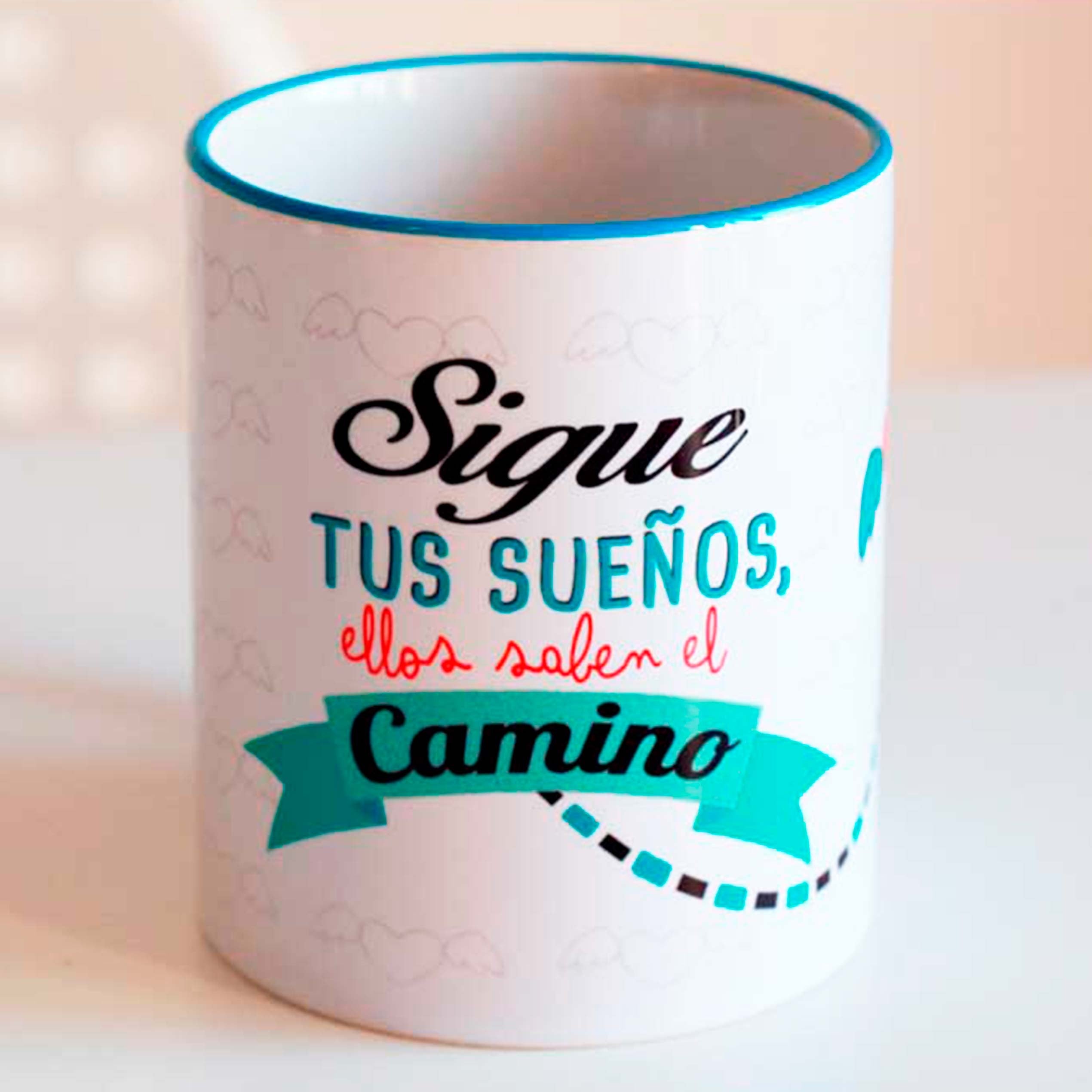 Taza positiva "sigue tus sueños"