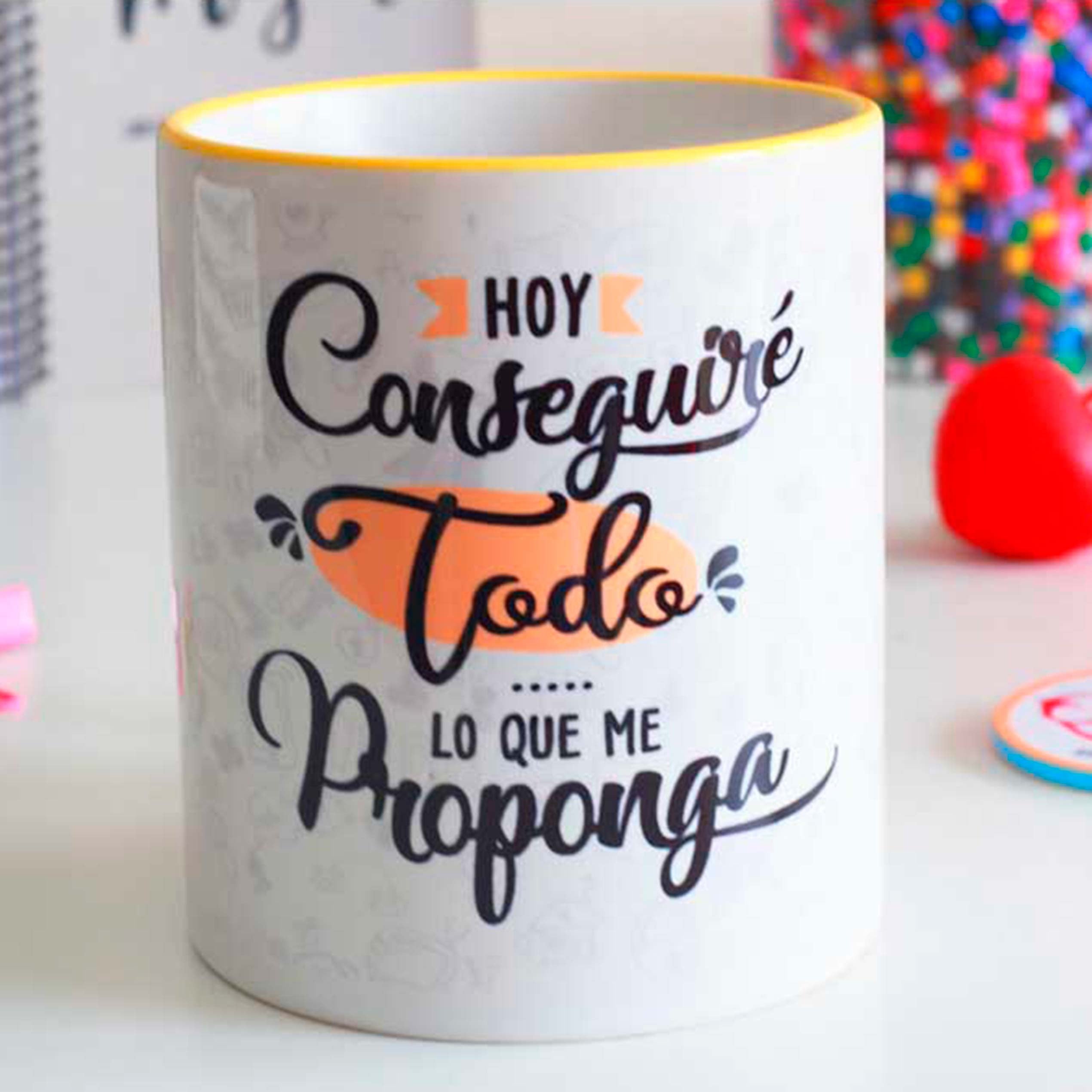 Taza positiva "Hoy conseguiré todo lo que me proponga"