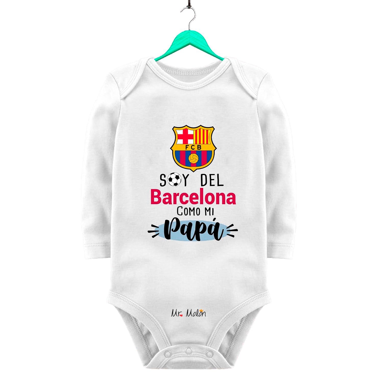 BODY FUTBOL BEBE BARCELONA PAPÁ