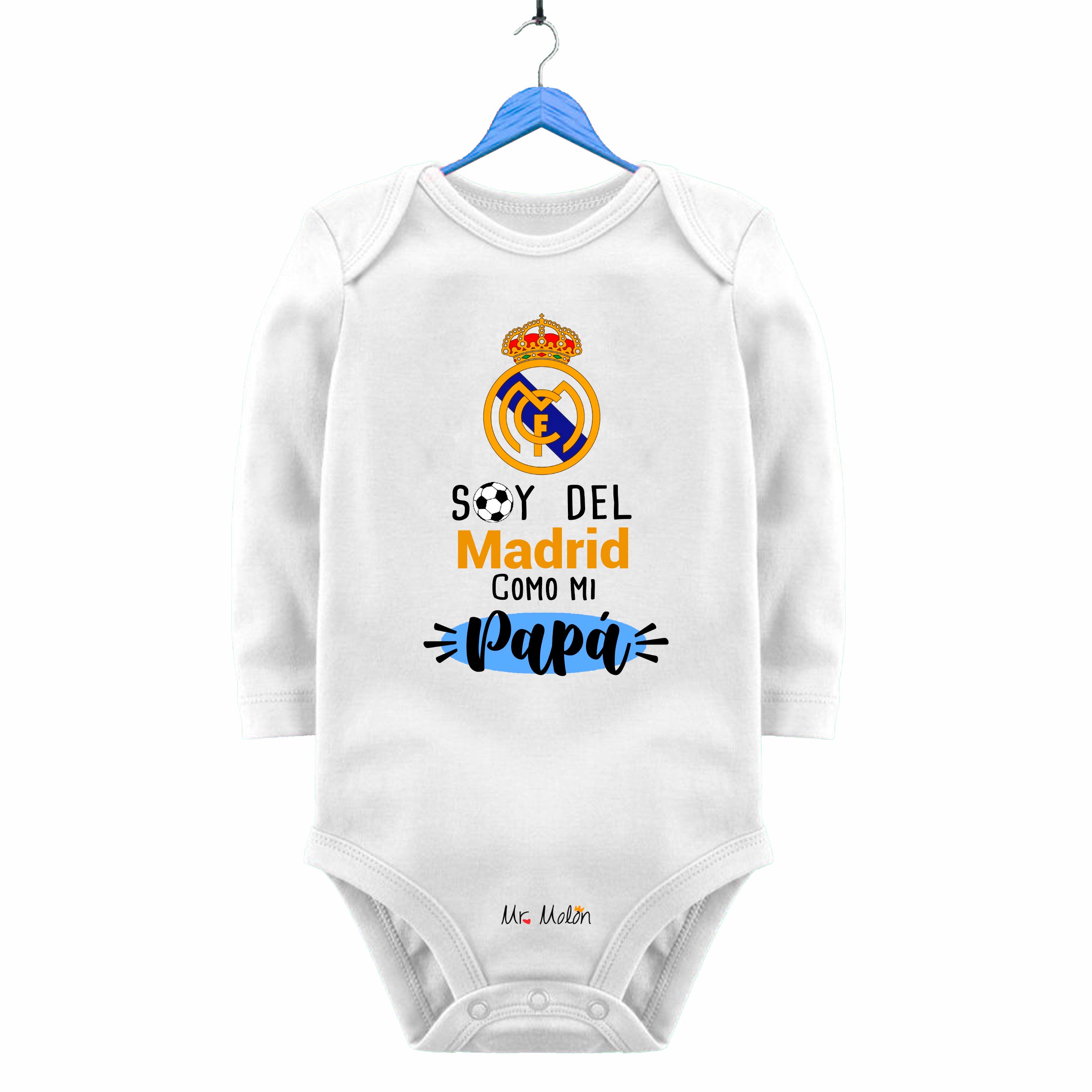 BODY FUTBOL BEBE MADRID PAPÁ