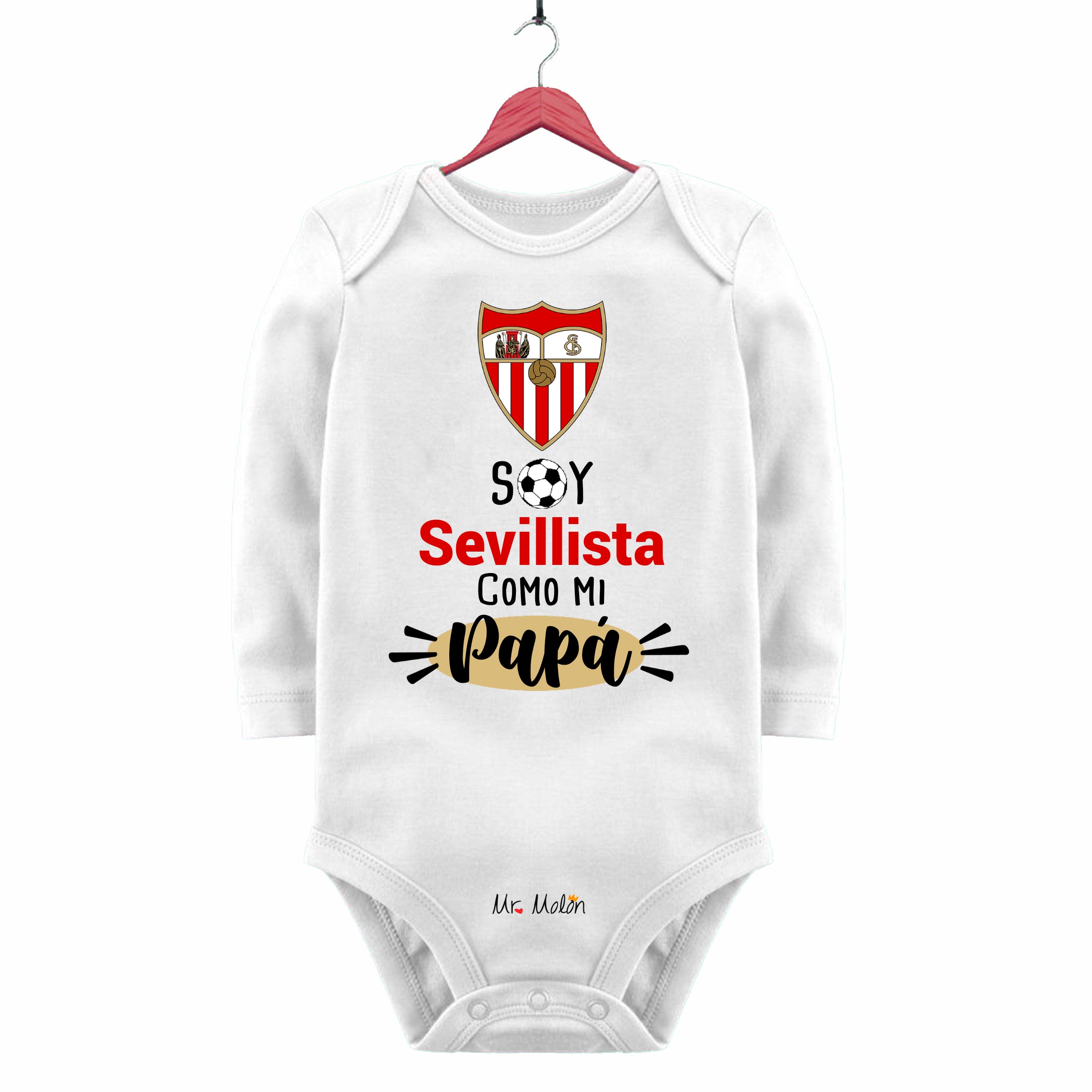 BODY FUTBOL BEBE SEVILLA PAPÁ