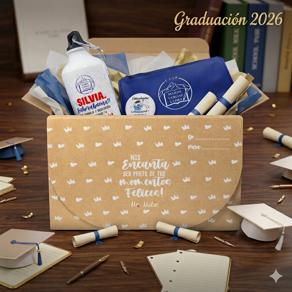 Pack Graduación Premium Personalizado (Mín. 12 uds) – El recuerdo perfecto para su gran día