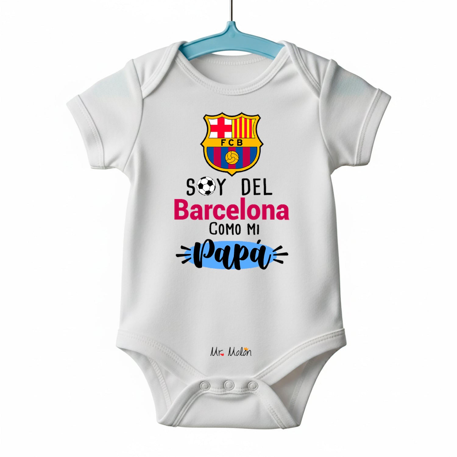 BODY FUTBOL BEBE BARCELONA PAPÁ