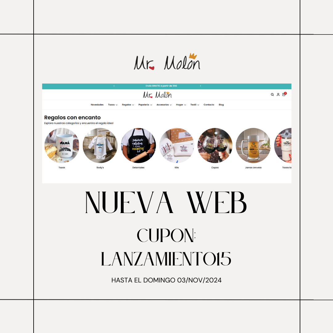 ¡Sorpresa! La web de Mr. Molón ha cambiado y te va a encantar.