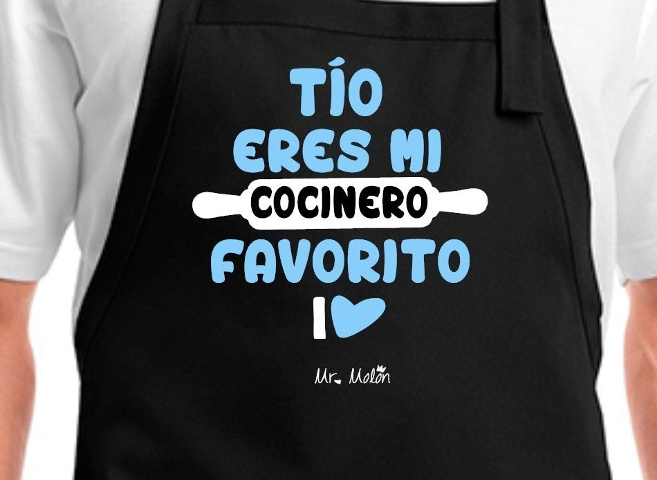 DELANTAL"TÍO ERES MI COCINERO FAVORITO"