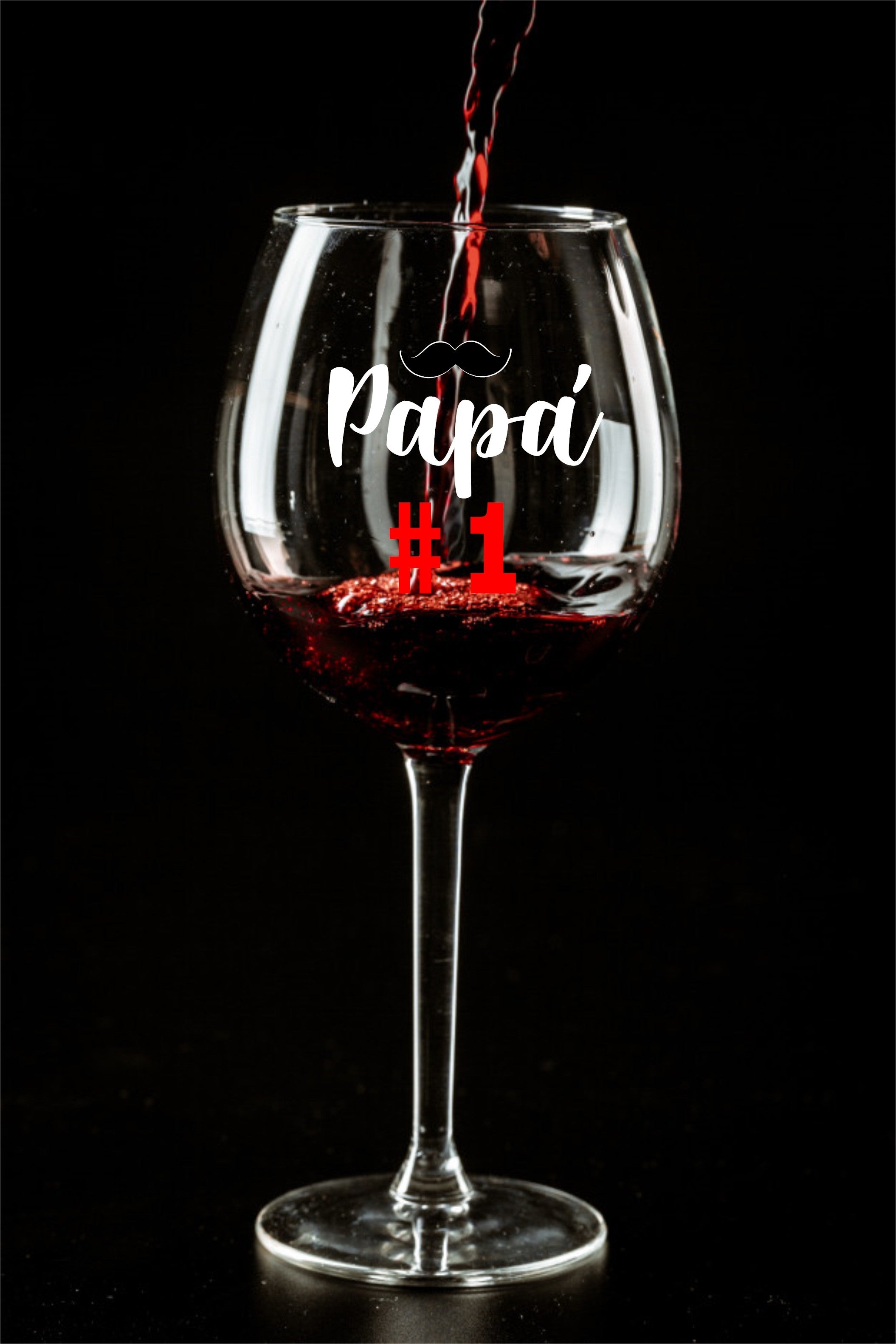 Copa de vino "Papá eres el Nº 1"